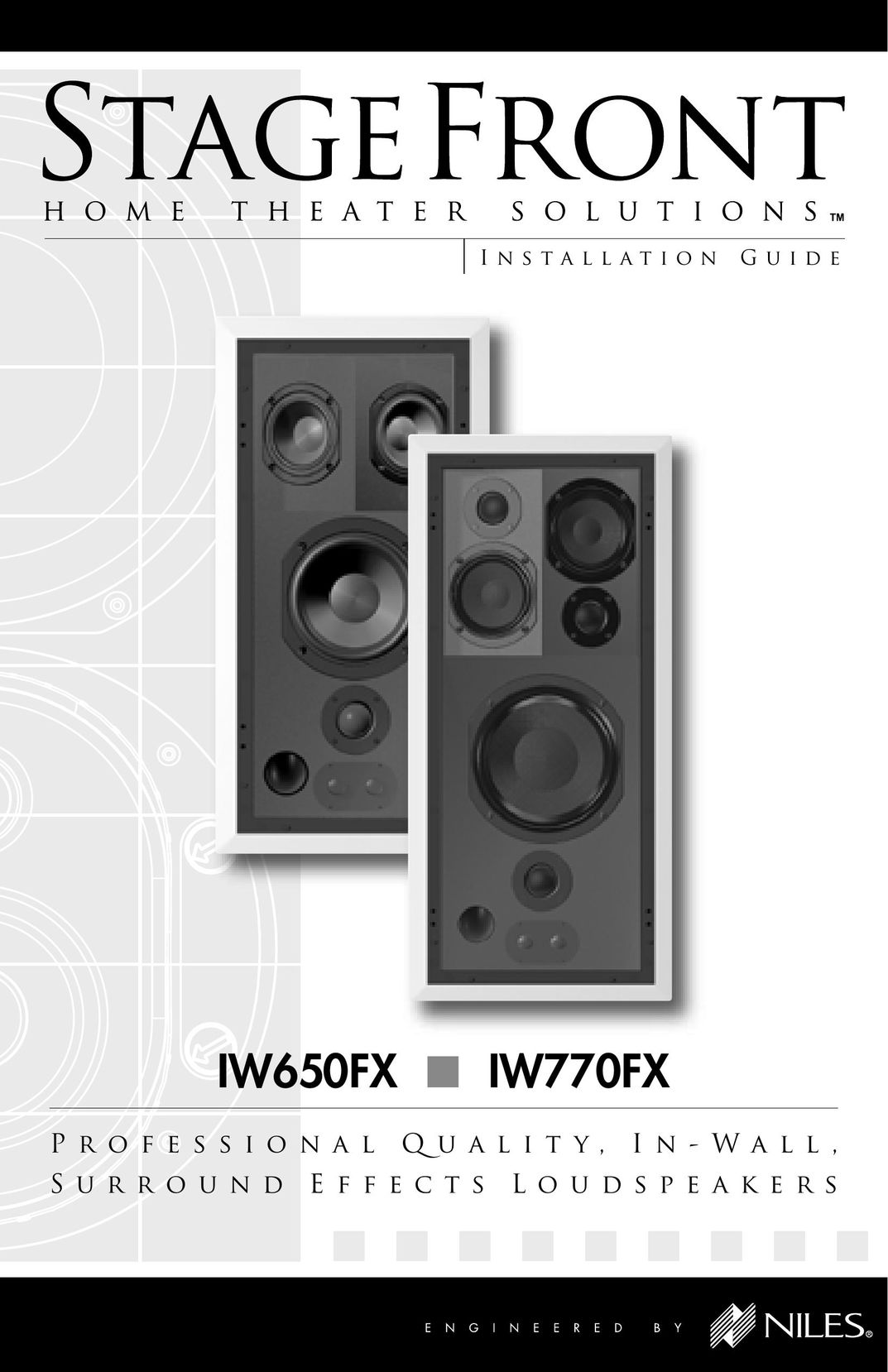 Niles Audio IW770FX Home Theater System User Manual