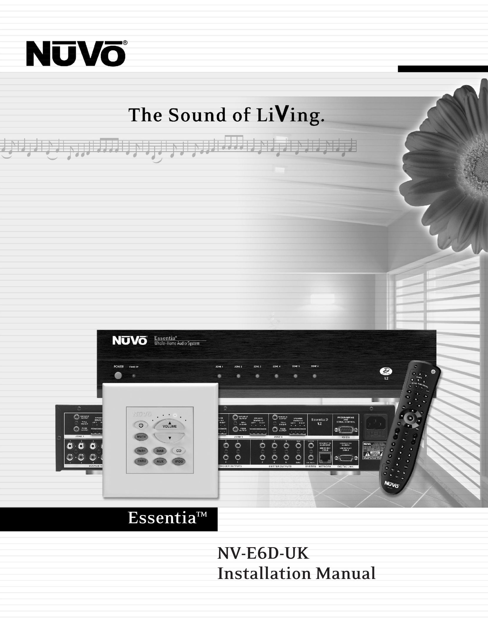 Nuvo NV-E6D-UK Home Theater System User Manual