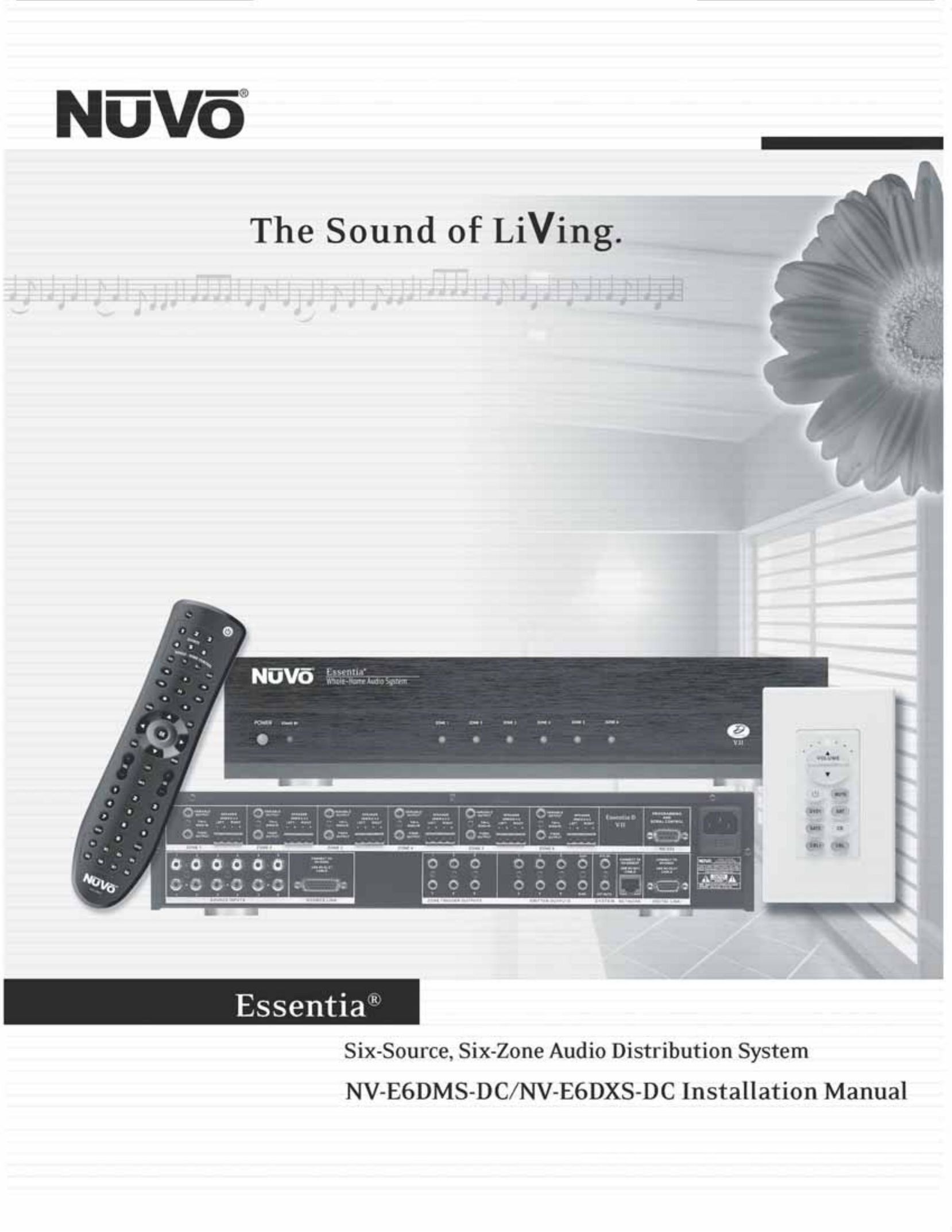 Nuvo NV-E6DMS-DC Home Theater System User Manual