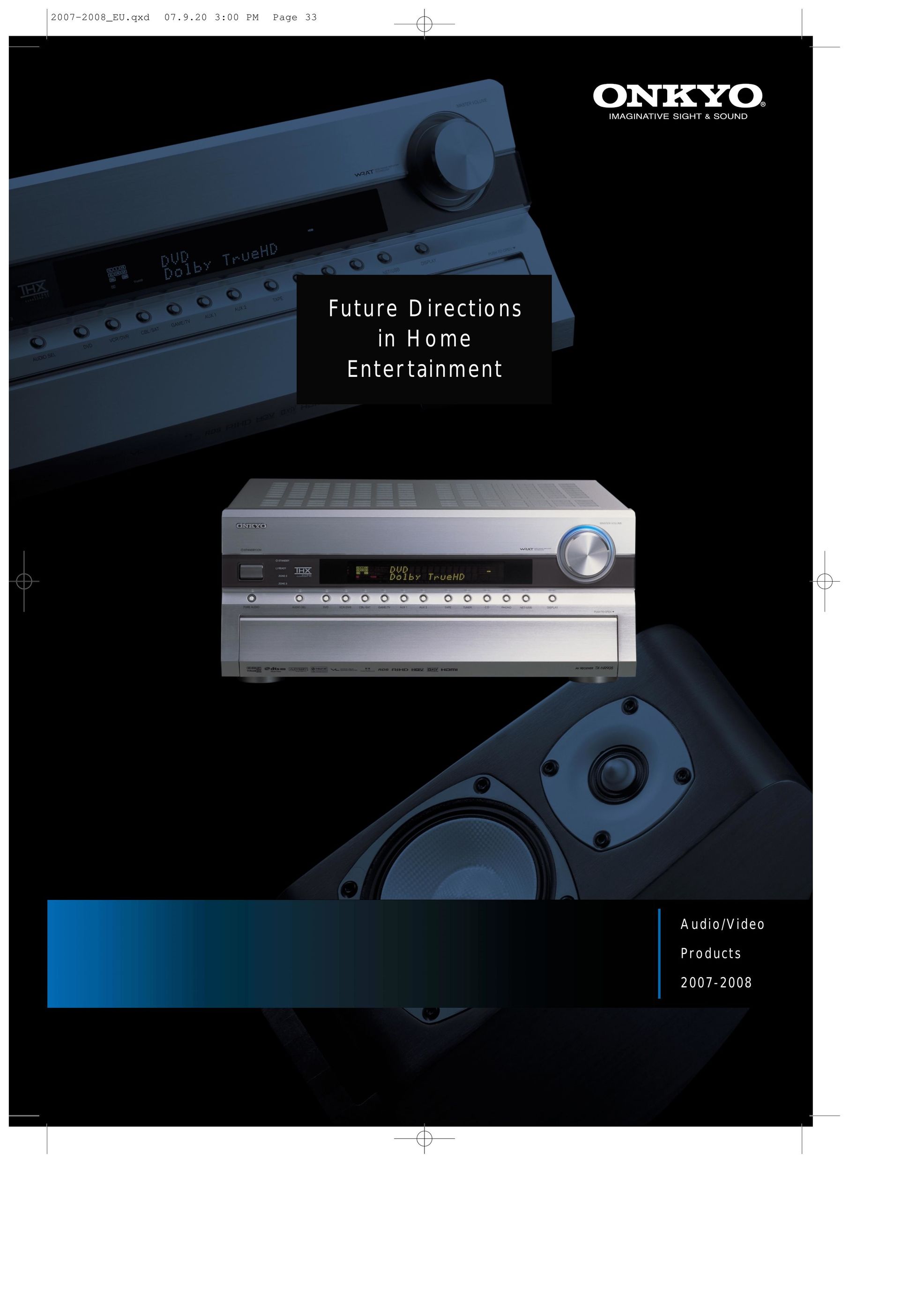 Onkyo Home Entertainment System Home Theater System User Manual