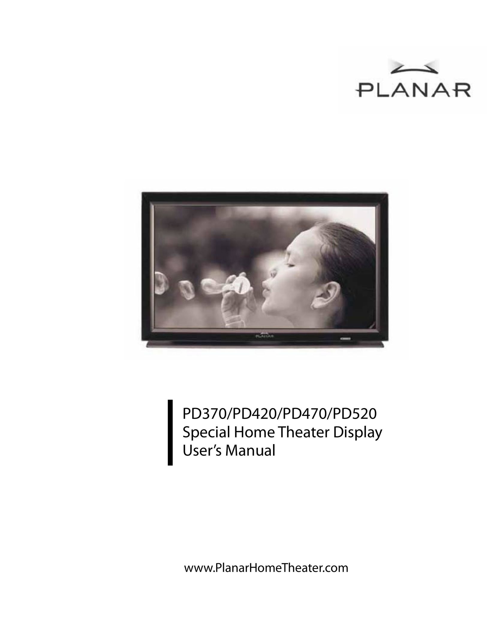 Planar pd 370 Home Theater System User Manual