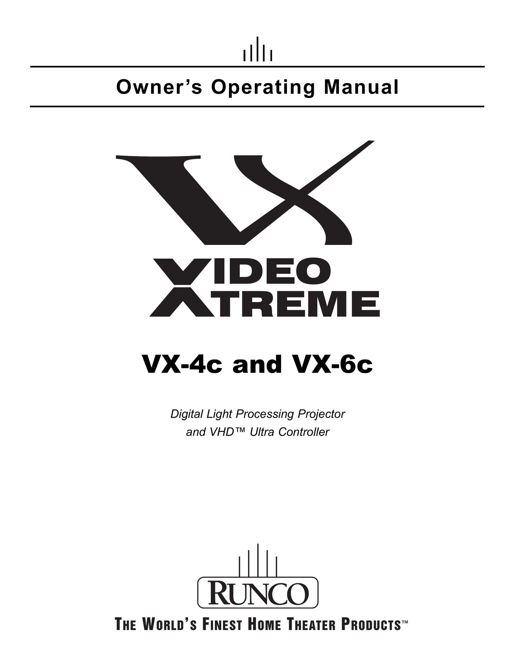 Runco VX-4C Home Theater System User Manual