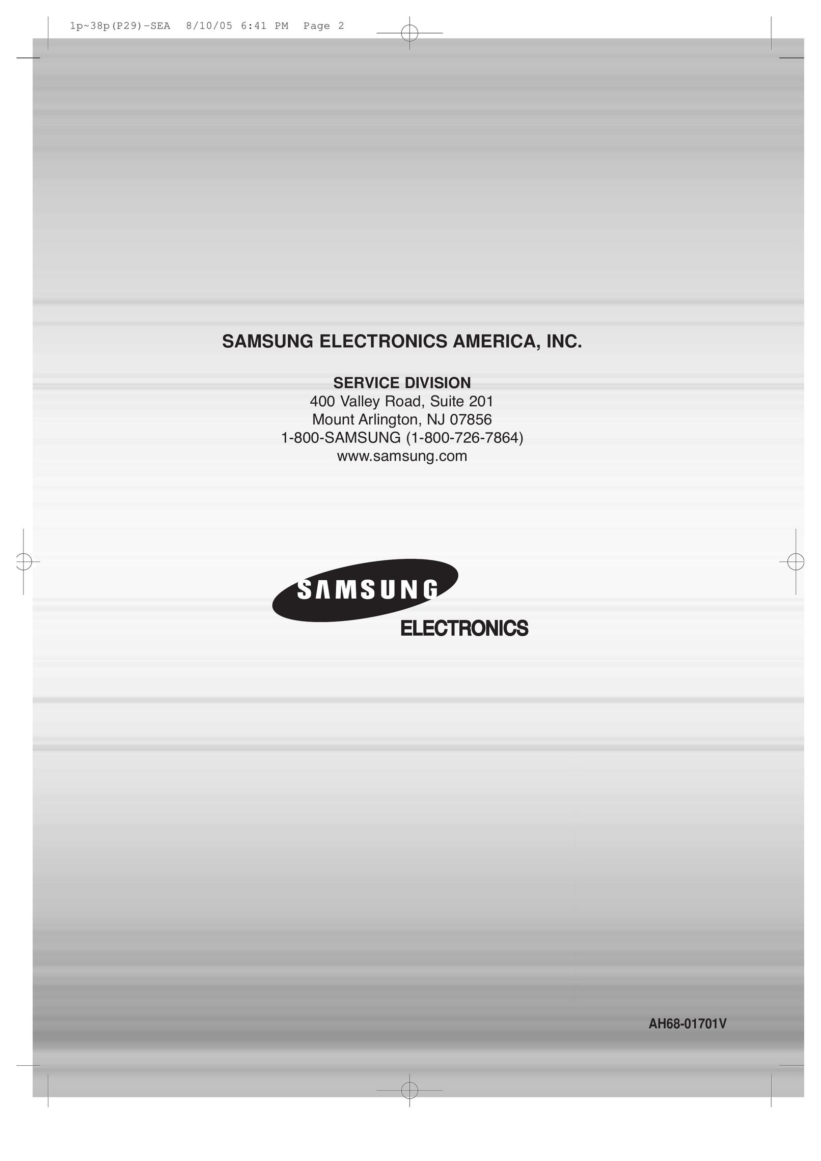 Samsung AH68-01701V Home Theater System User Manual