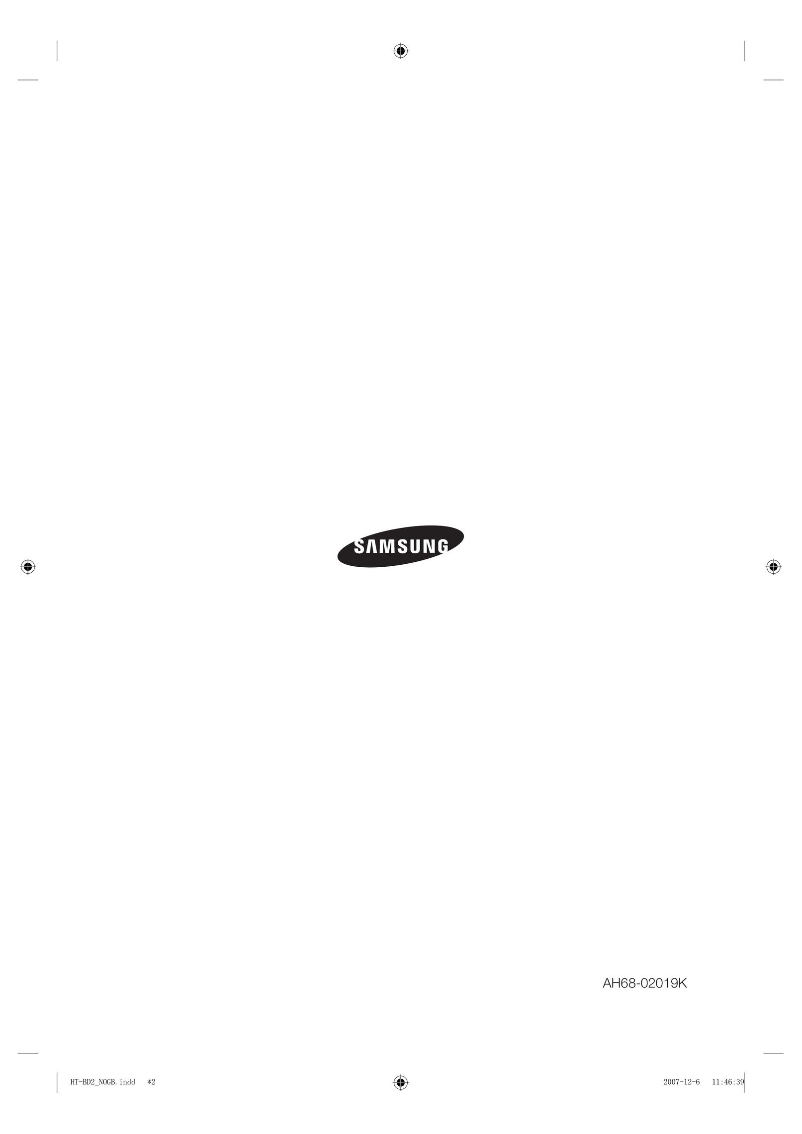 Samsung AH68-02019K Home Theater System User Manual