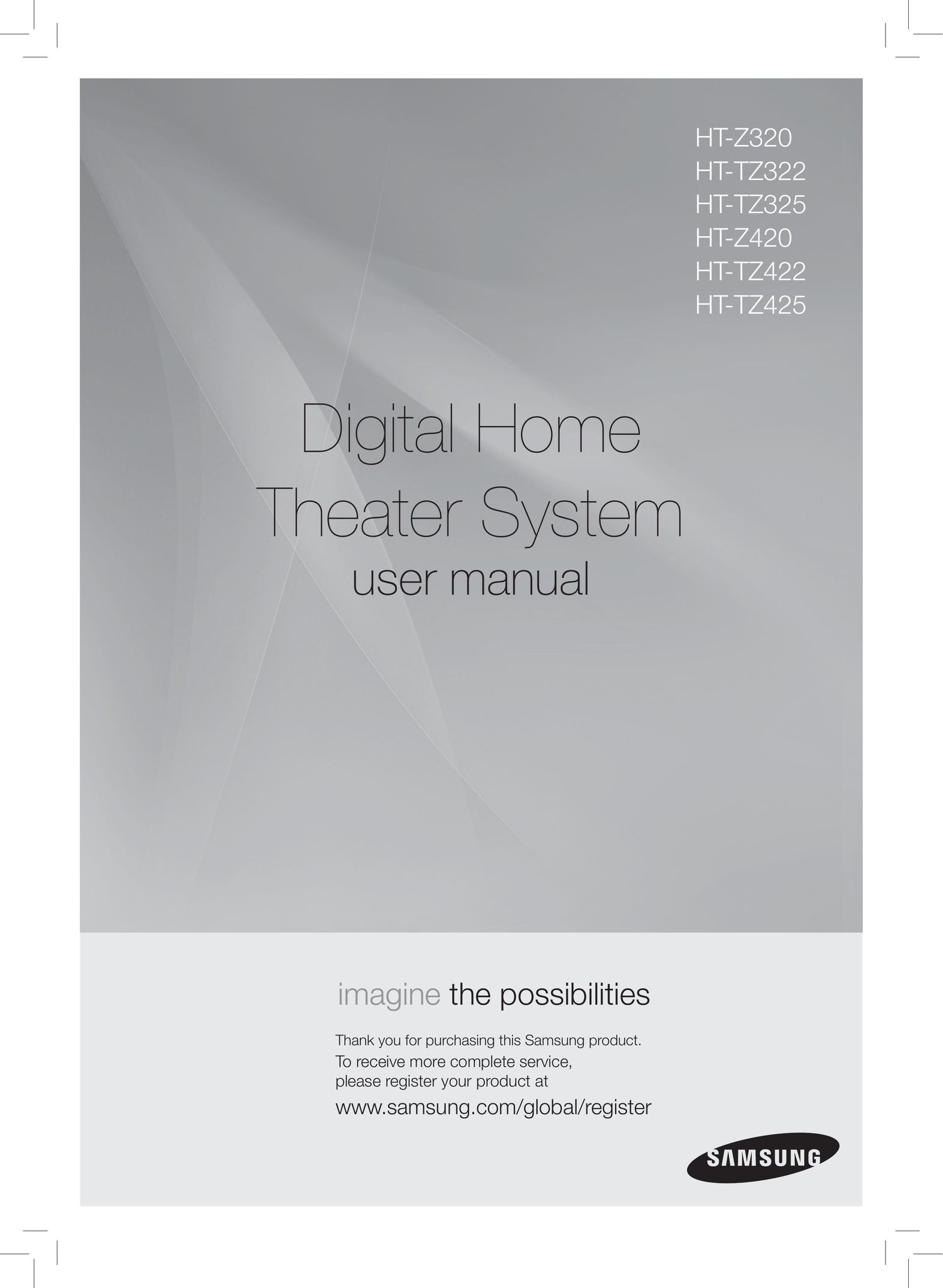 Samsung AH68-02166R Home Theater System User Manual