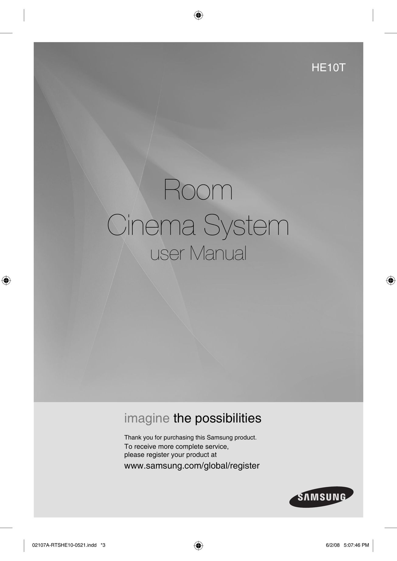 Samsung HE10T Home Theater System User Manual
