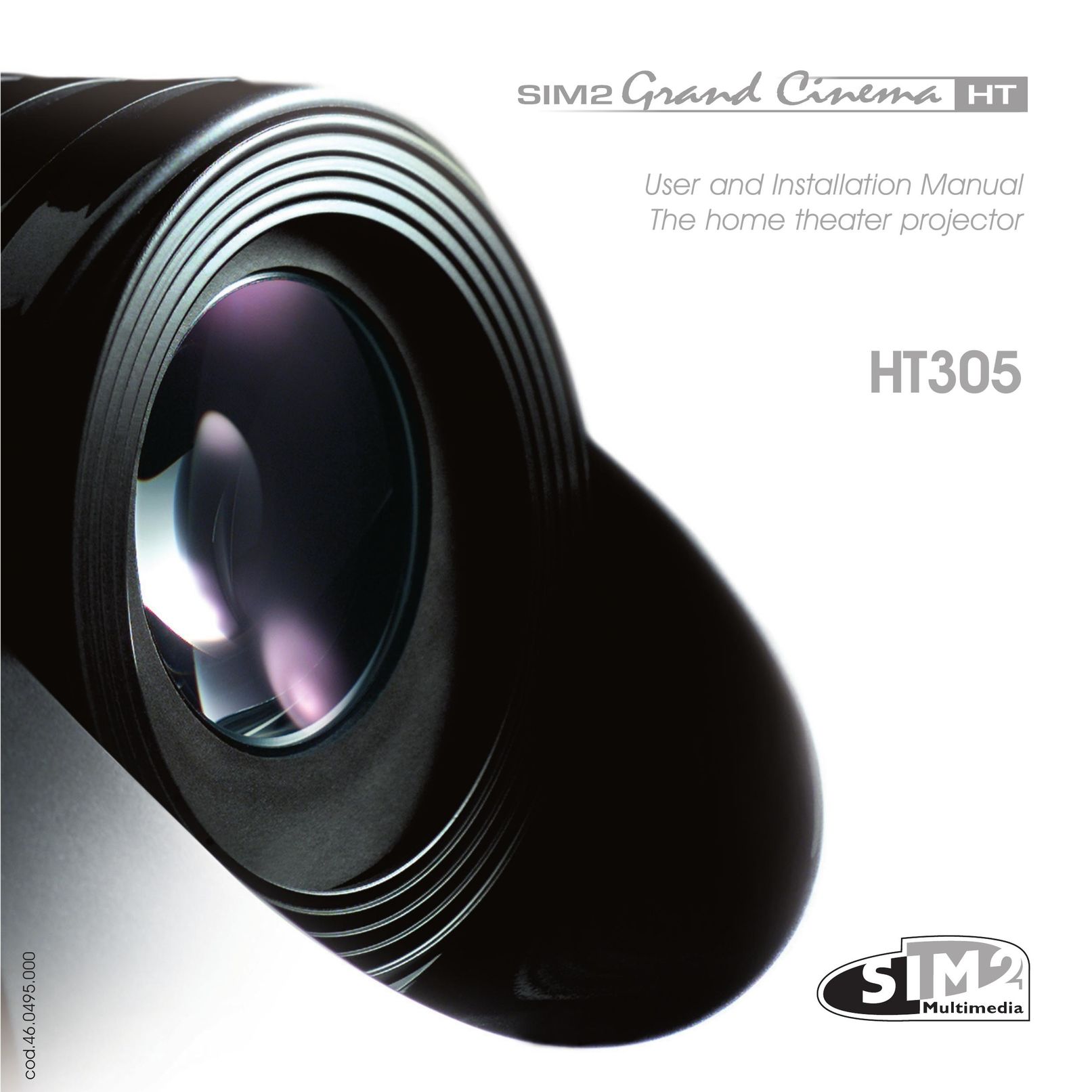 Sim2 Multimedia HT305 Home Theater System User Manual