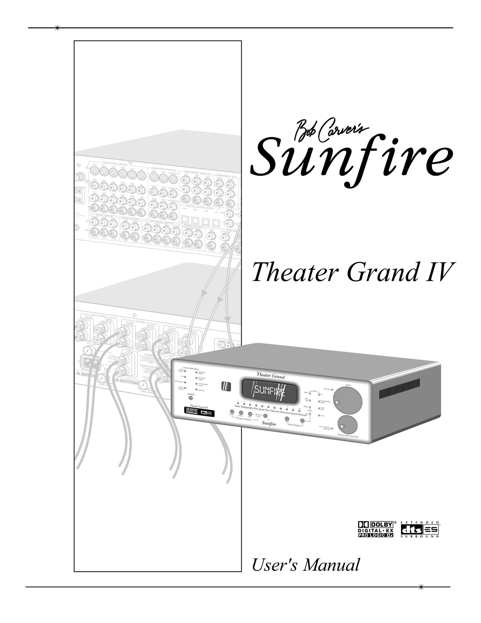Sunfire IV Home Theater System User Manual