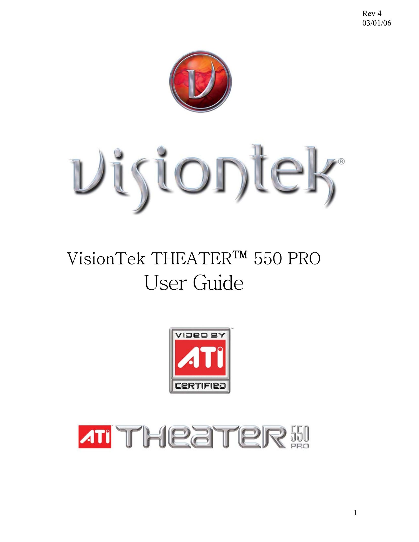VisionTek Theater 550 PRO Home Theater System User Manual