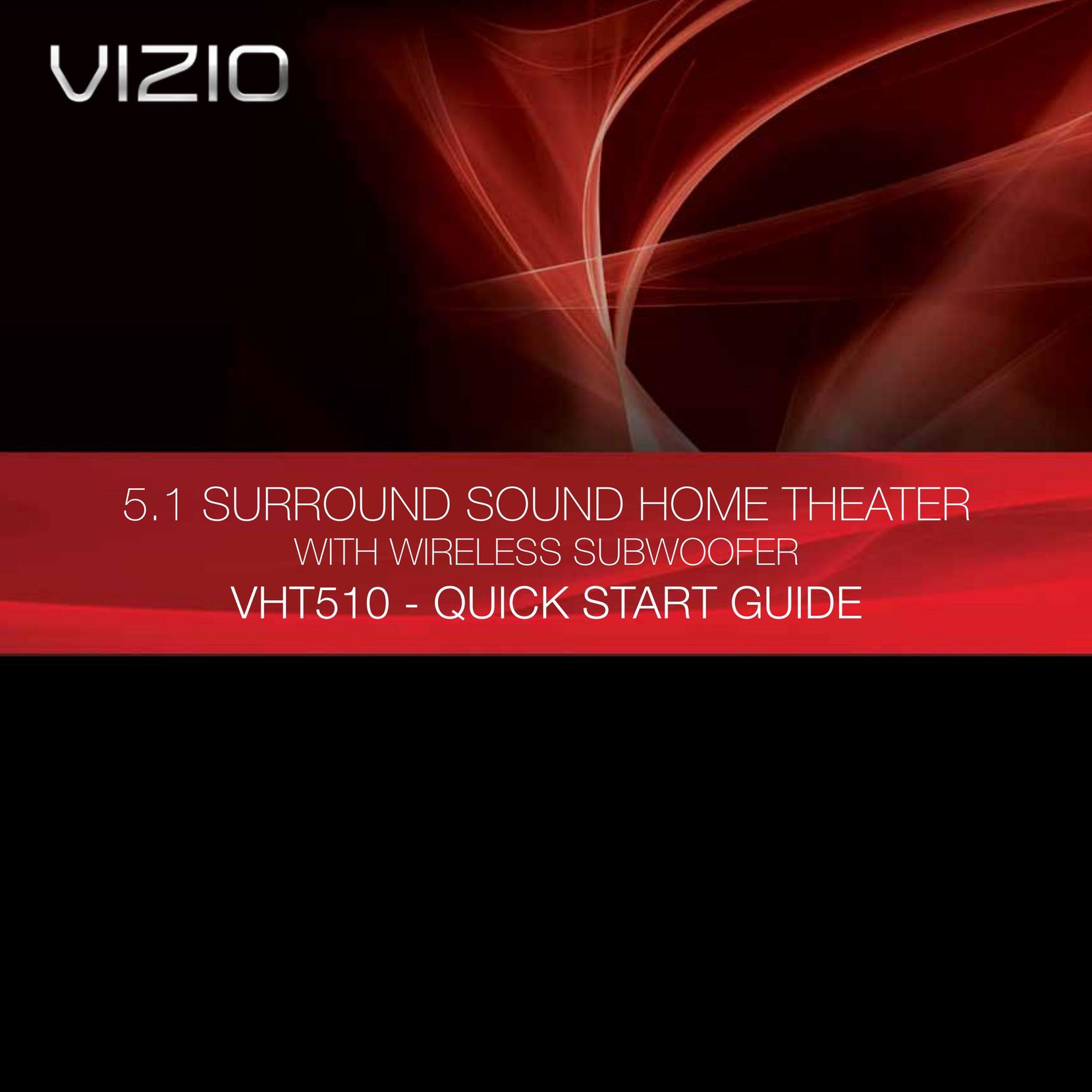 Vizio VHT510 Home Theater System User Manual