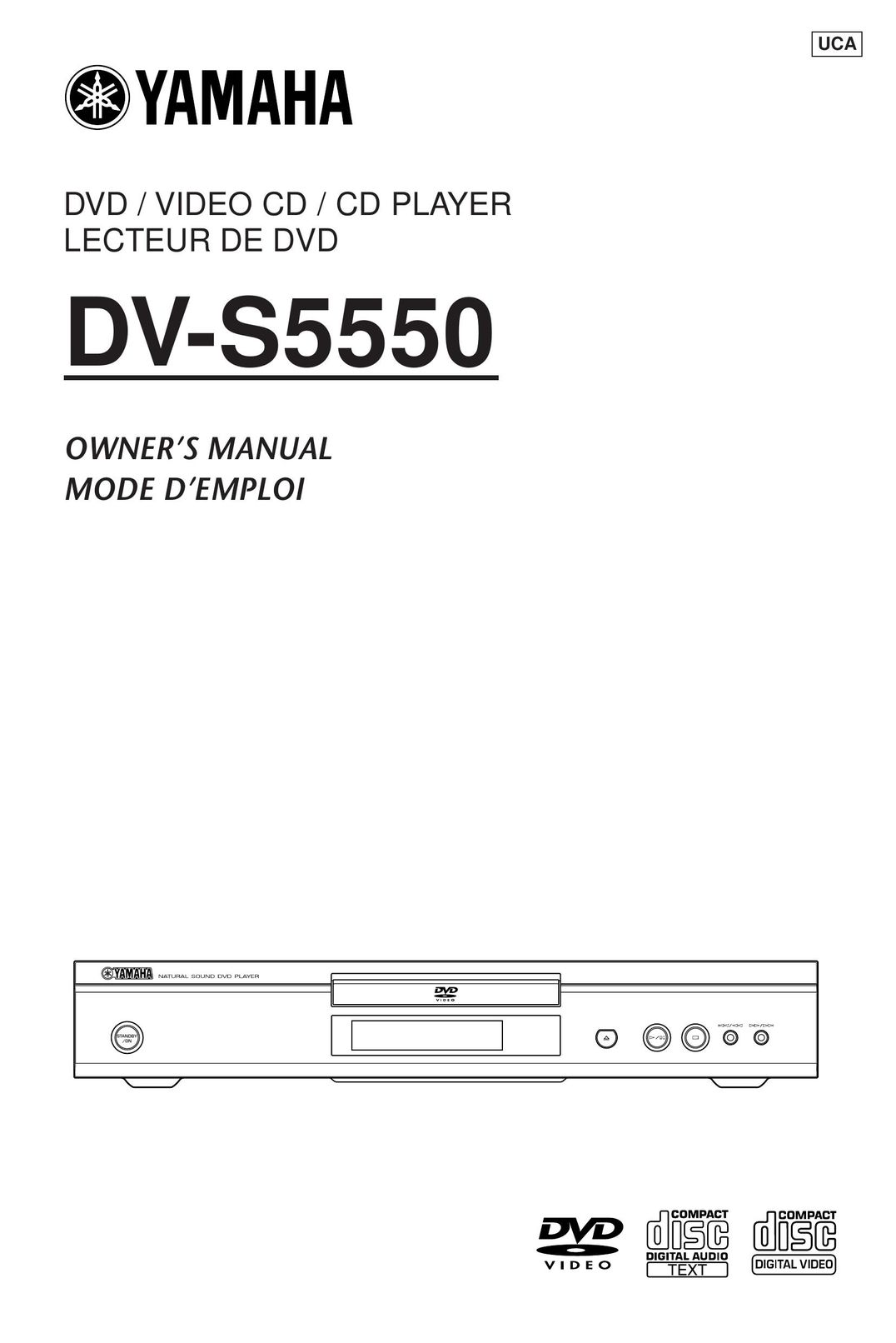 Yamaha DV-S5550 Home Theater System User Manual