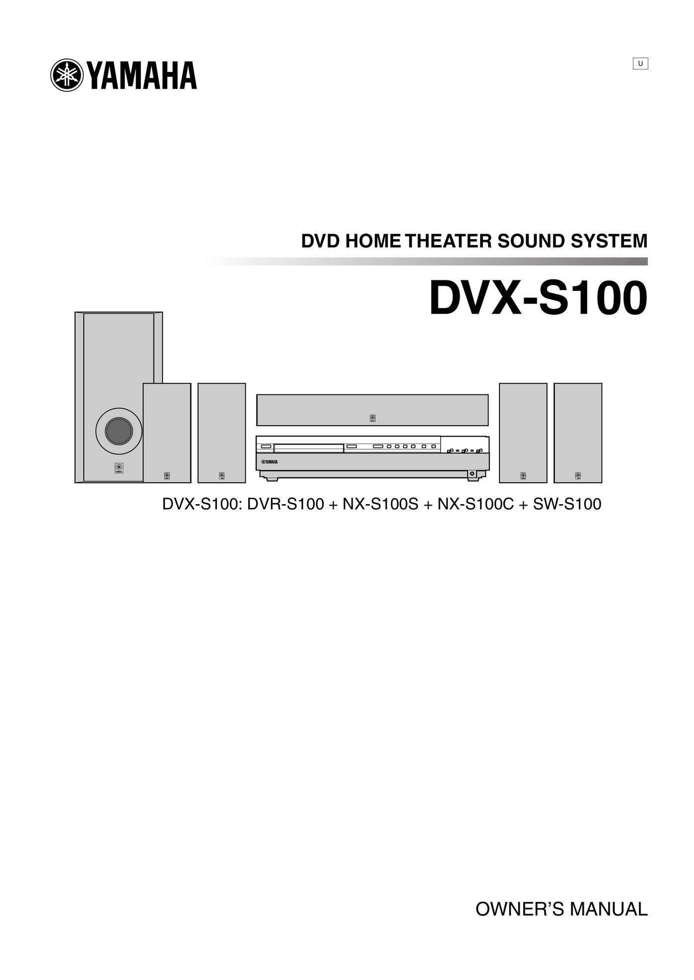 Yamaha DVX-S100 Home Theater System User Manual