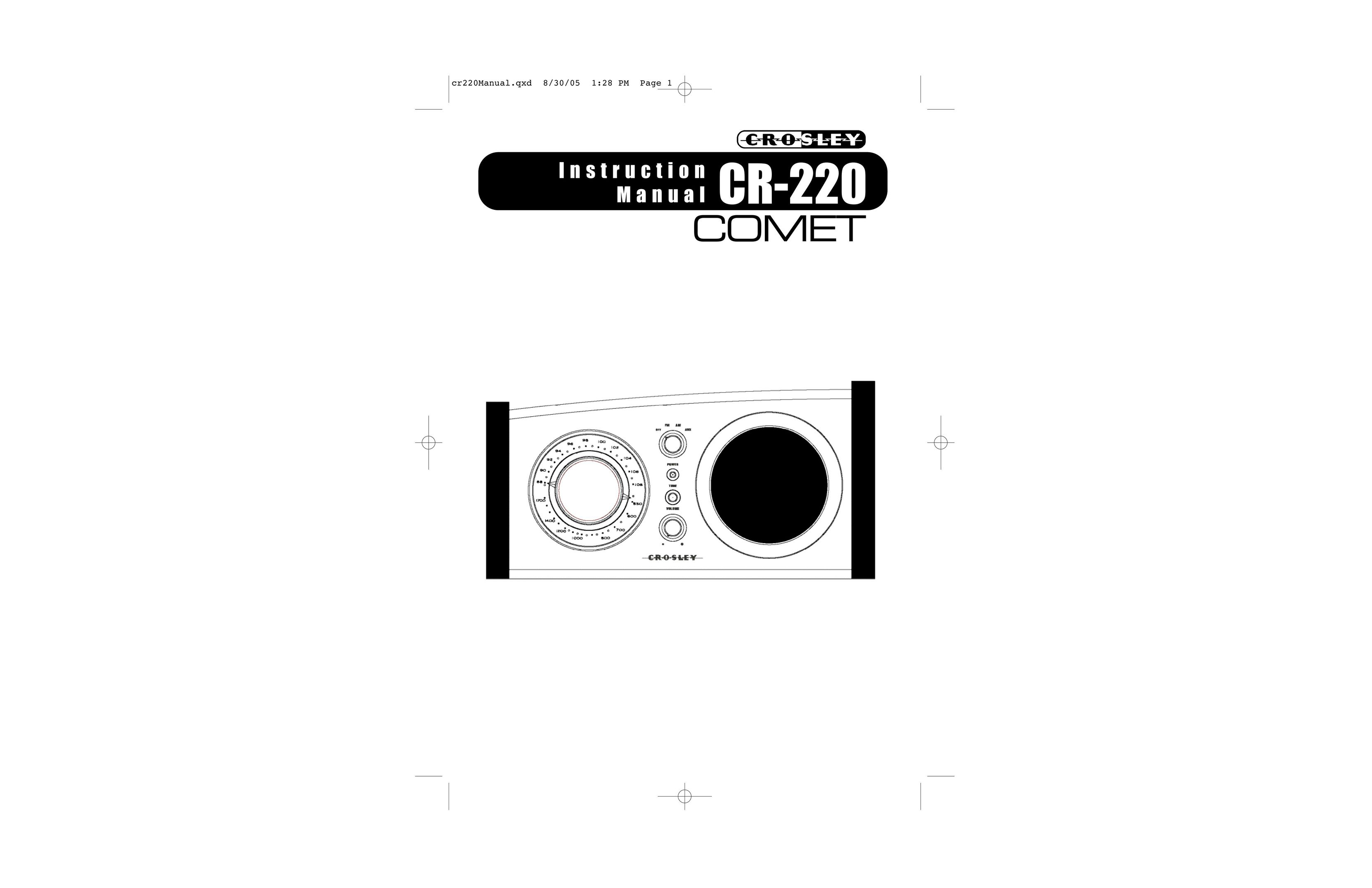Crosley CR-220 Radio User Manual