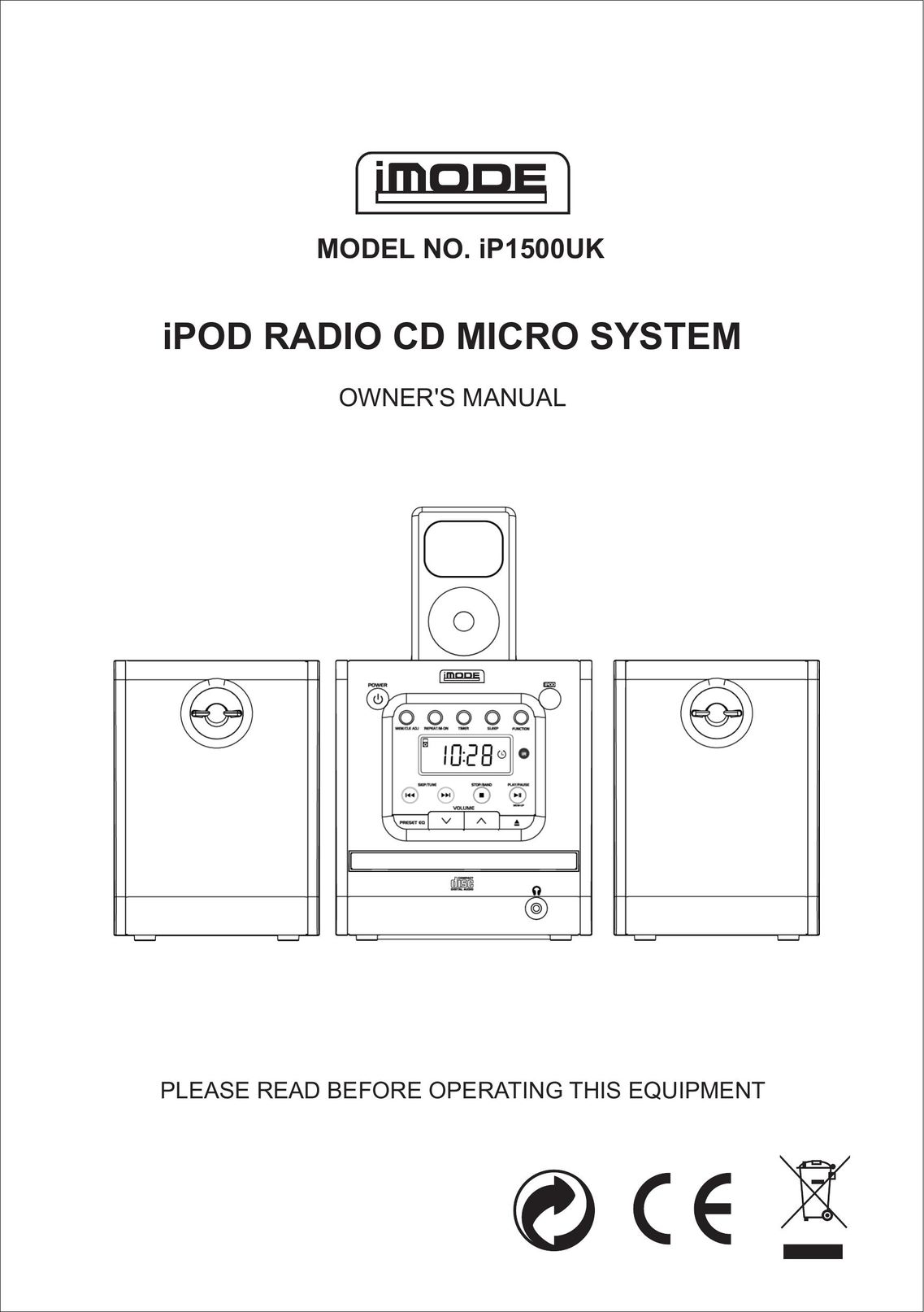 Curtis IP1500UK Radio User Manual