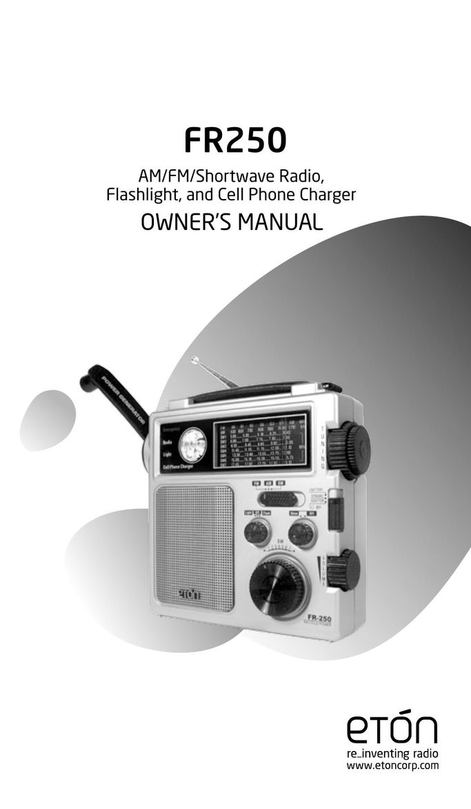 Eton FR250 Radio User Manual