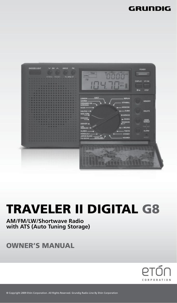 Eton G8 Radio User Manual