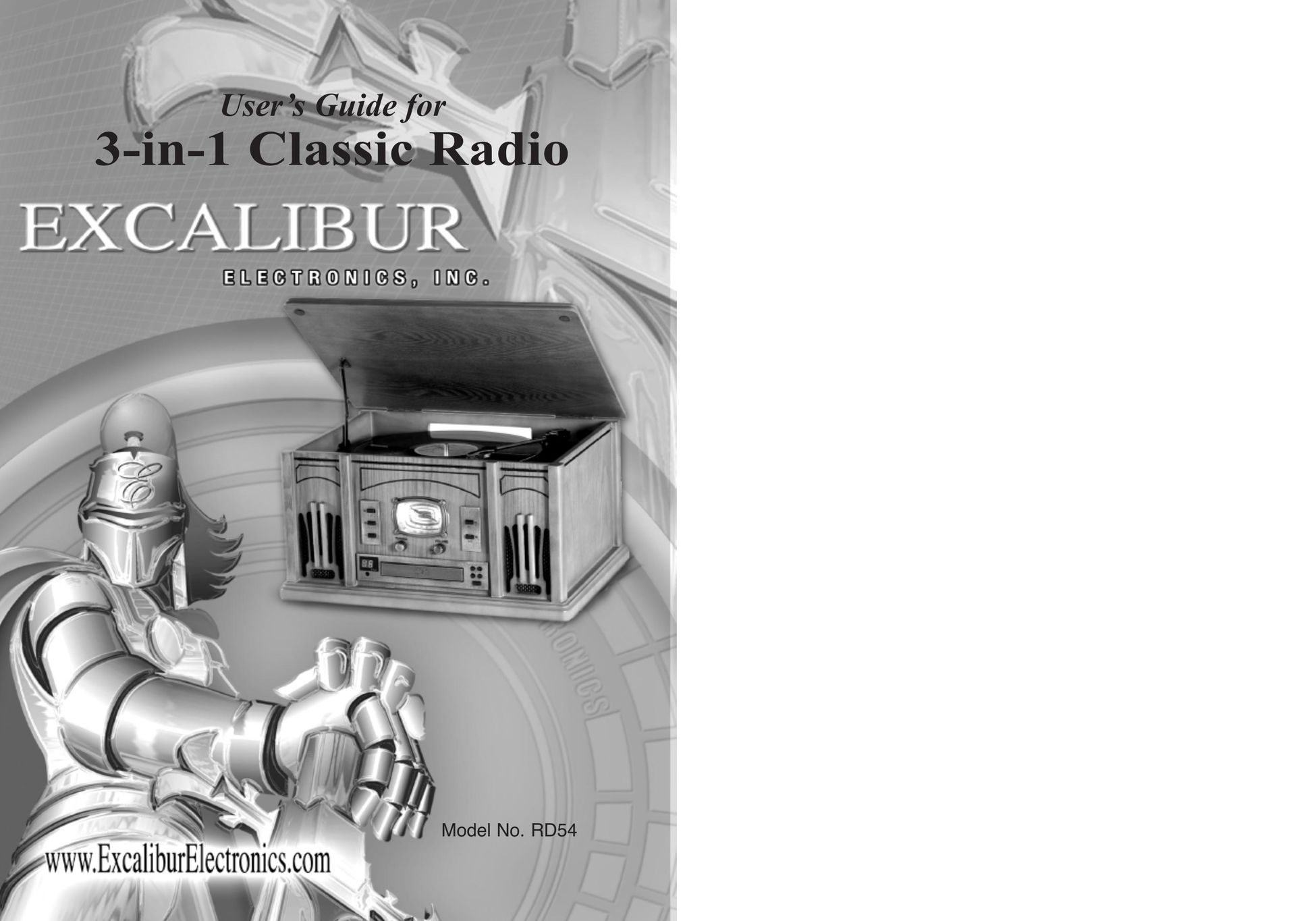 Excalibur electronic RD54 Radio User Manual