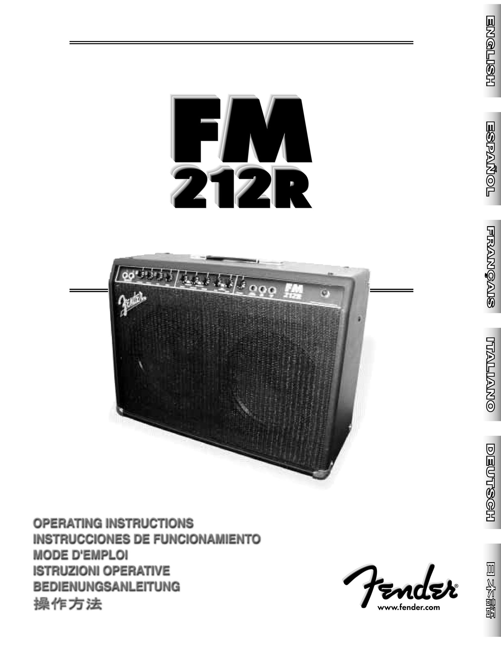 Fender 212R Radio User Manual