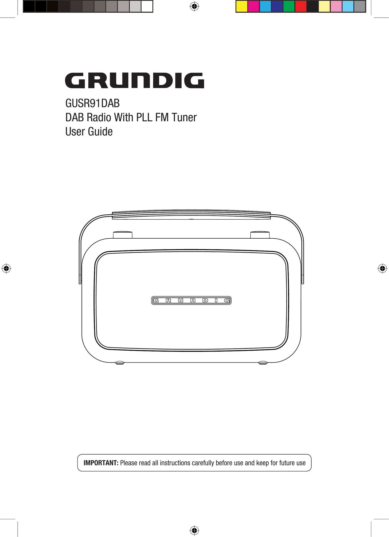 Grundig GUSR91DAB Radio User Manual