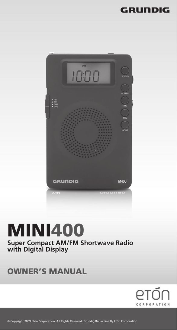 Grundig MINI400 Radio User Manual