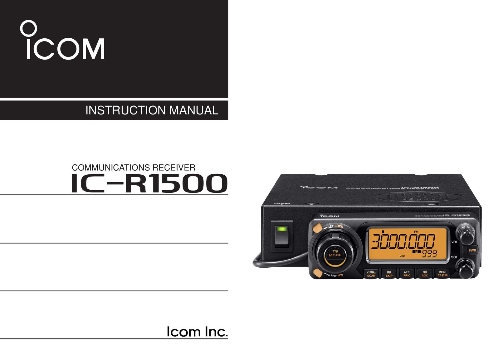 Icom IC-R1500 Radio User Manual