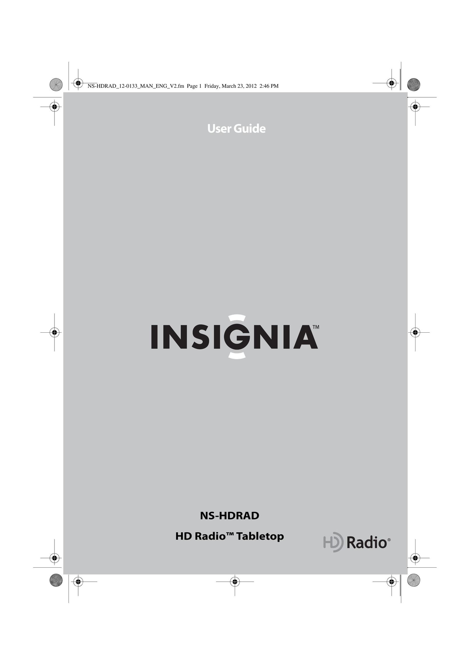Insignia NS-HDRAD Radio User Manual