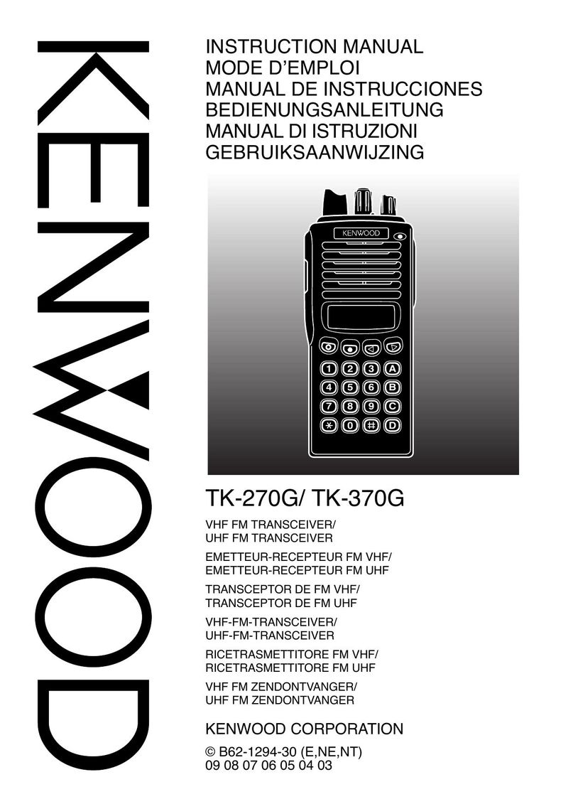 Kenwood TK-270G Radio User Manual