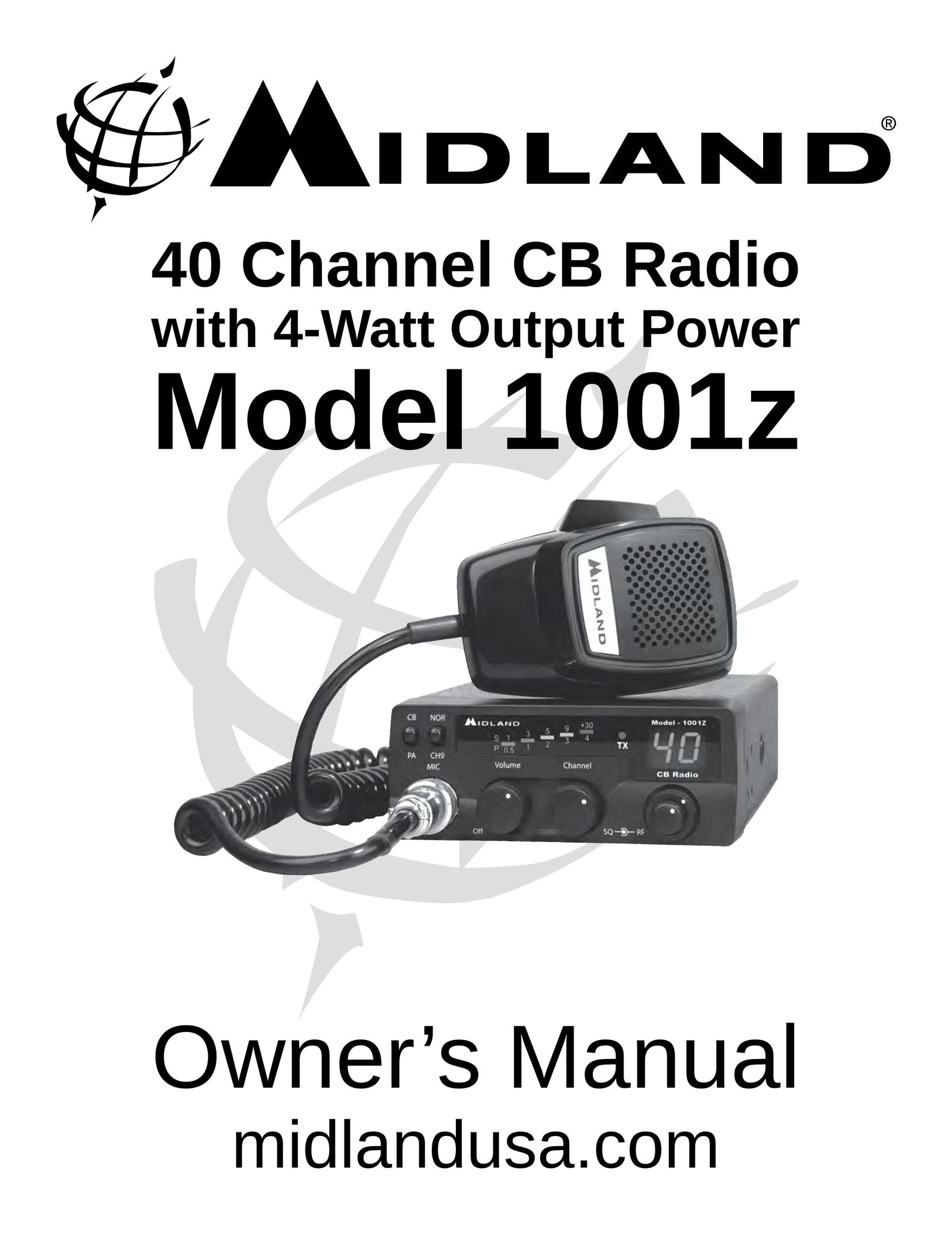 Midland Radio 1001z Radio User Manual