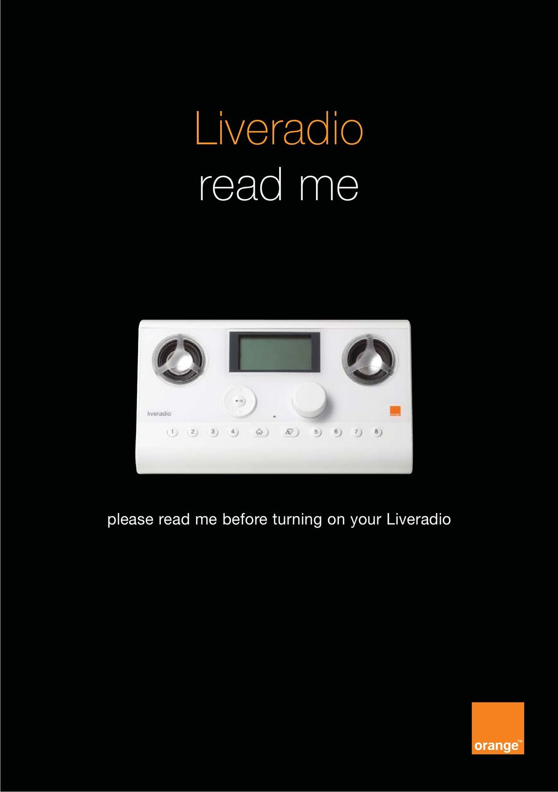 Orange Micro B31100004-B Radio User Manual