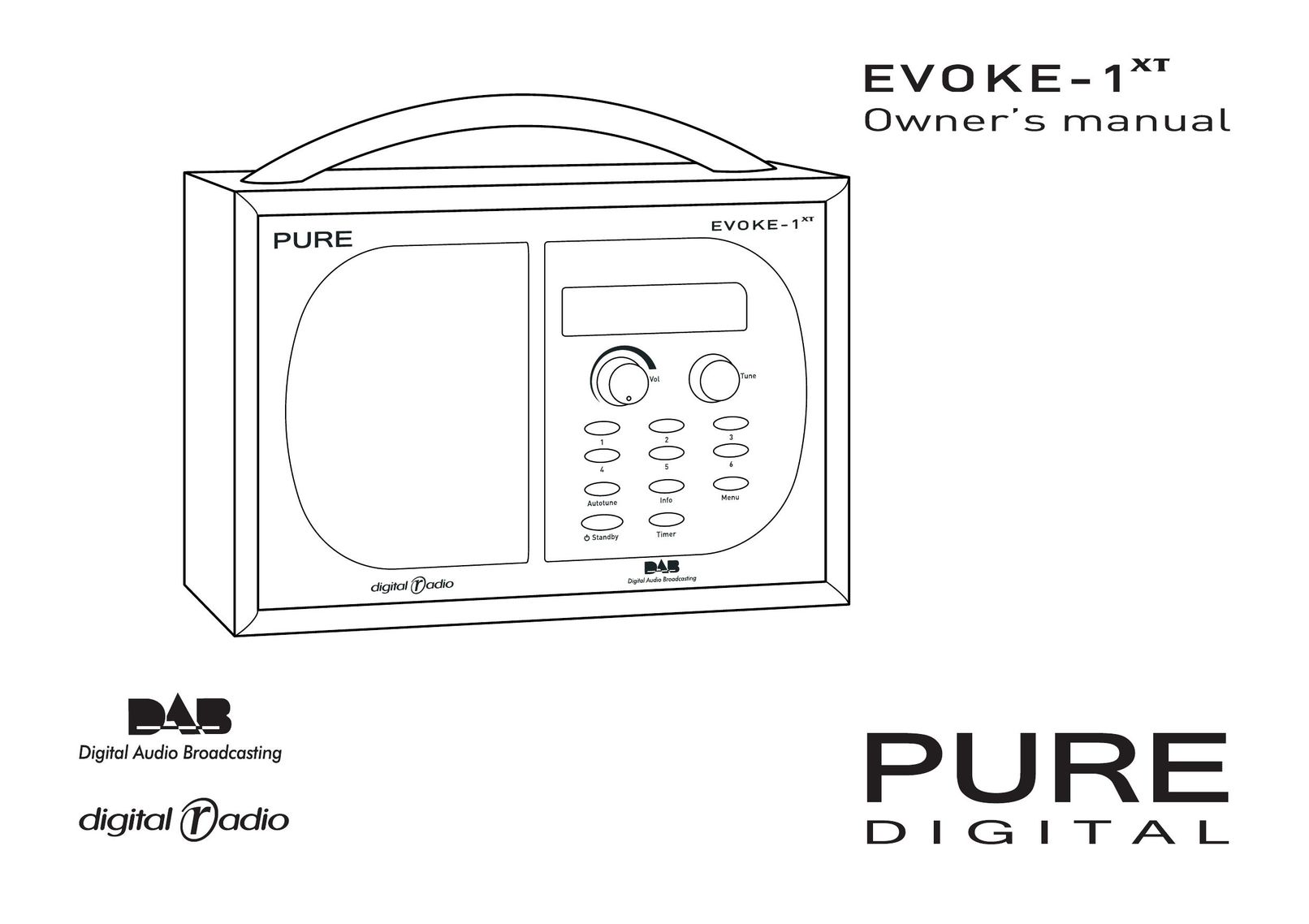 Pure Digital 1XT Radio User Manual