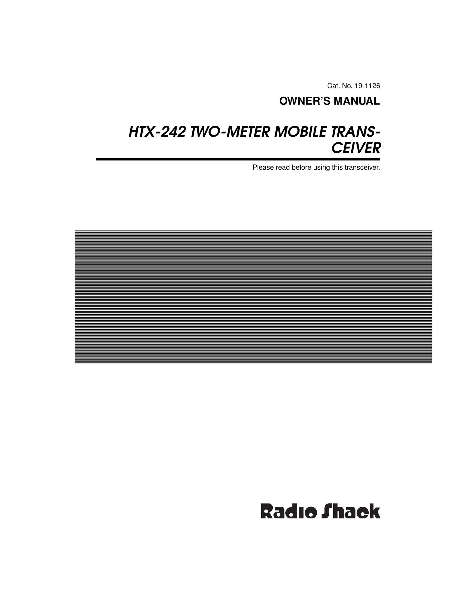 Radio Shack HTX-242 Radio User Manual