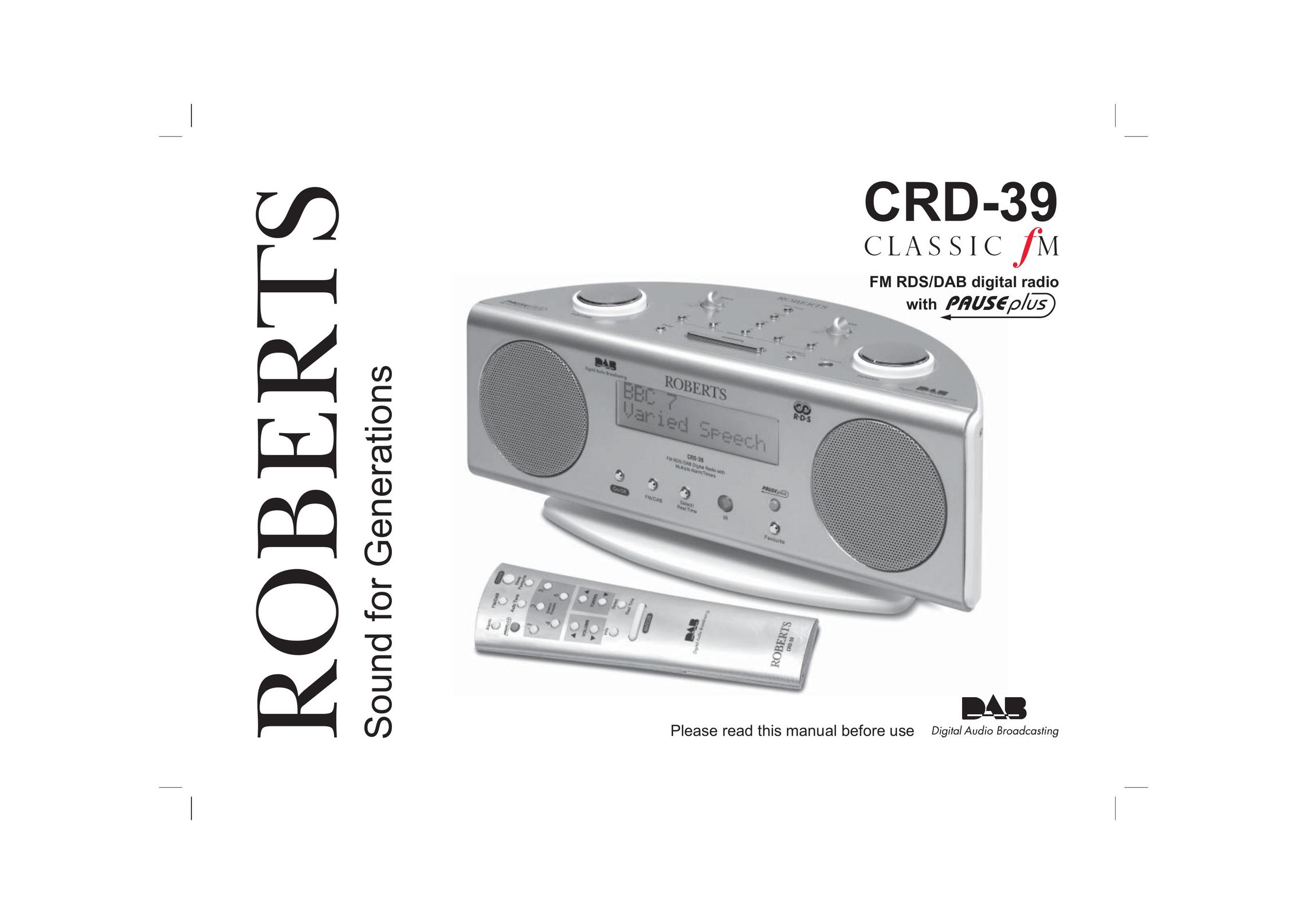 Roberts Radio CRD-39 Radio User Manual