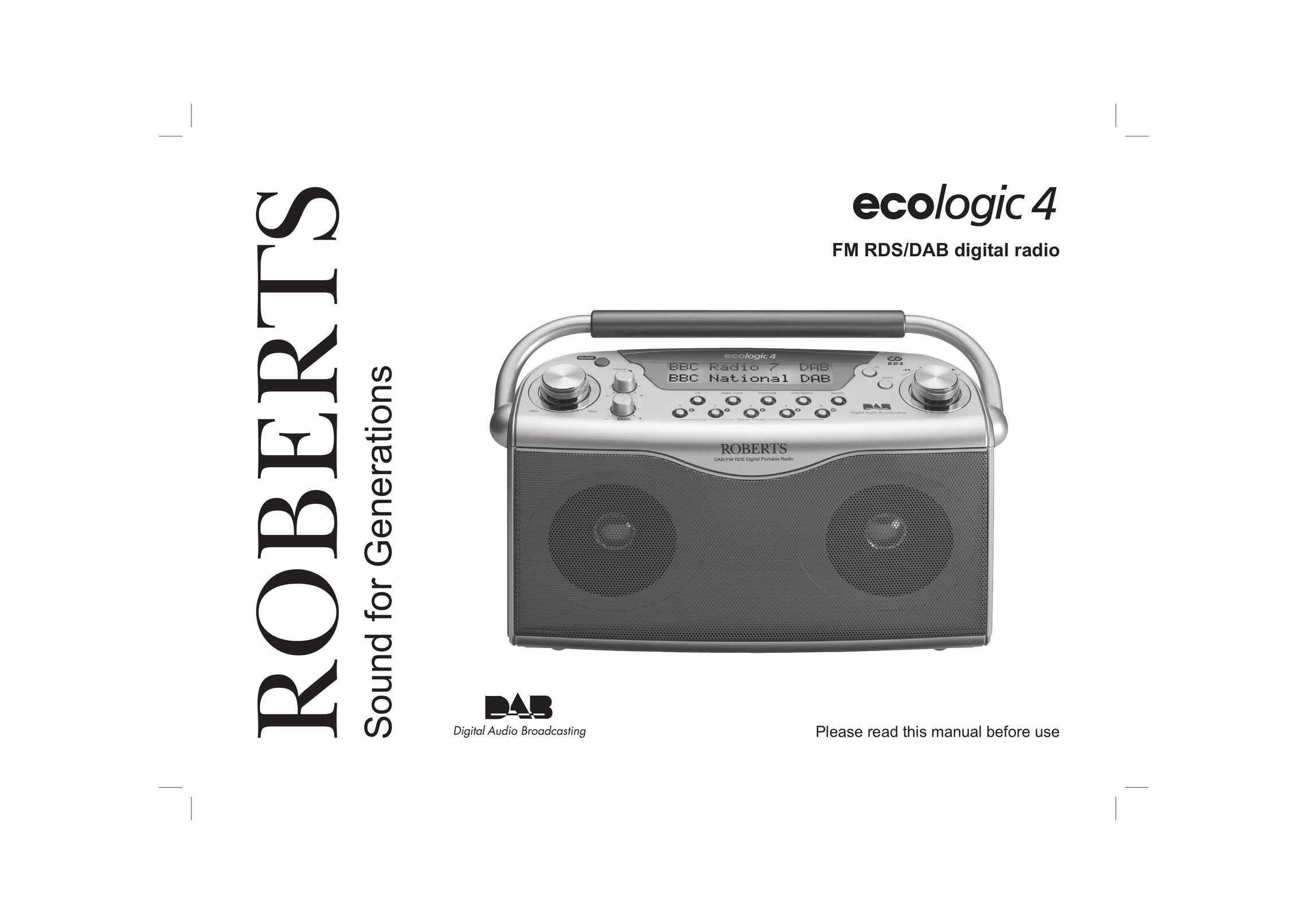 Roberts Radio ecologic 4 Radio User Manual