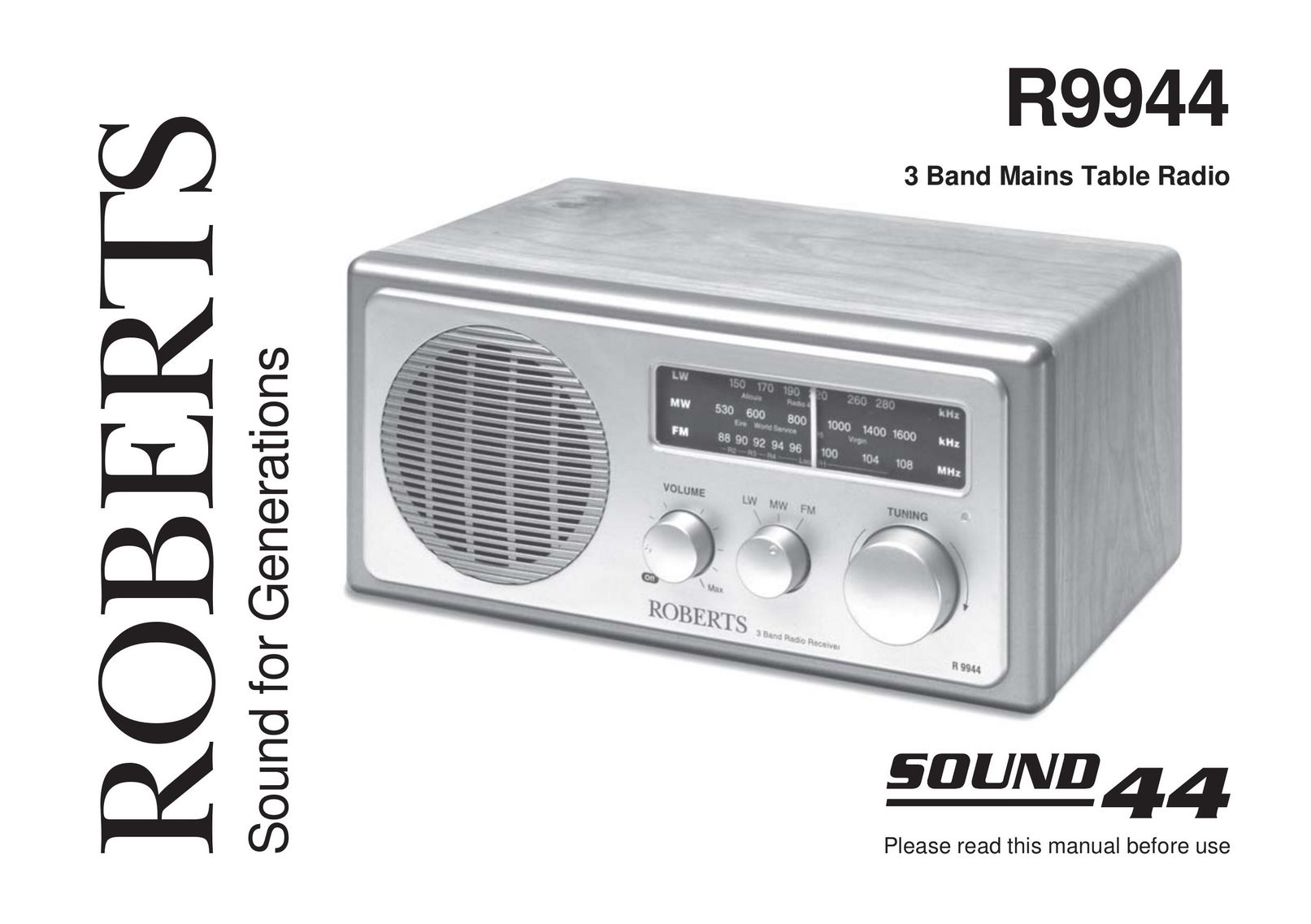 Roberts Radio R9944 Radio User Manual