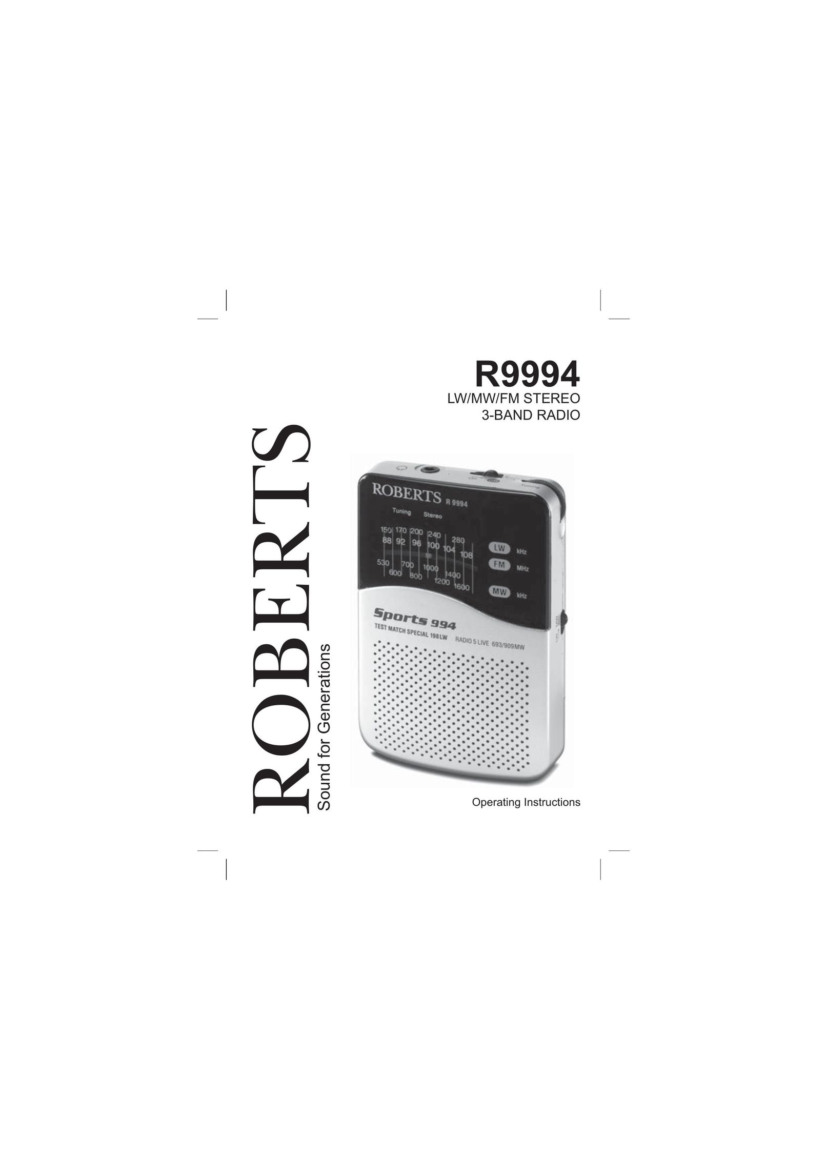 Roberts Radio R9994 Radio User Manual