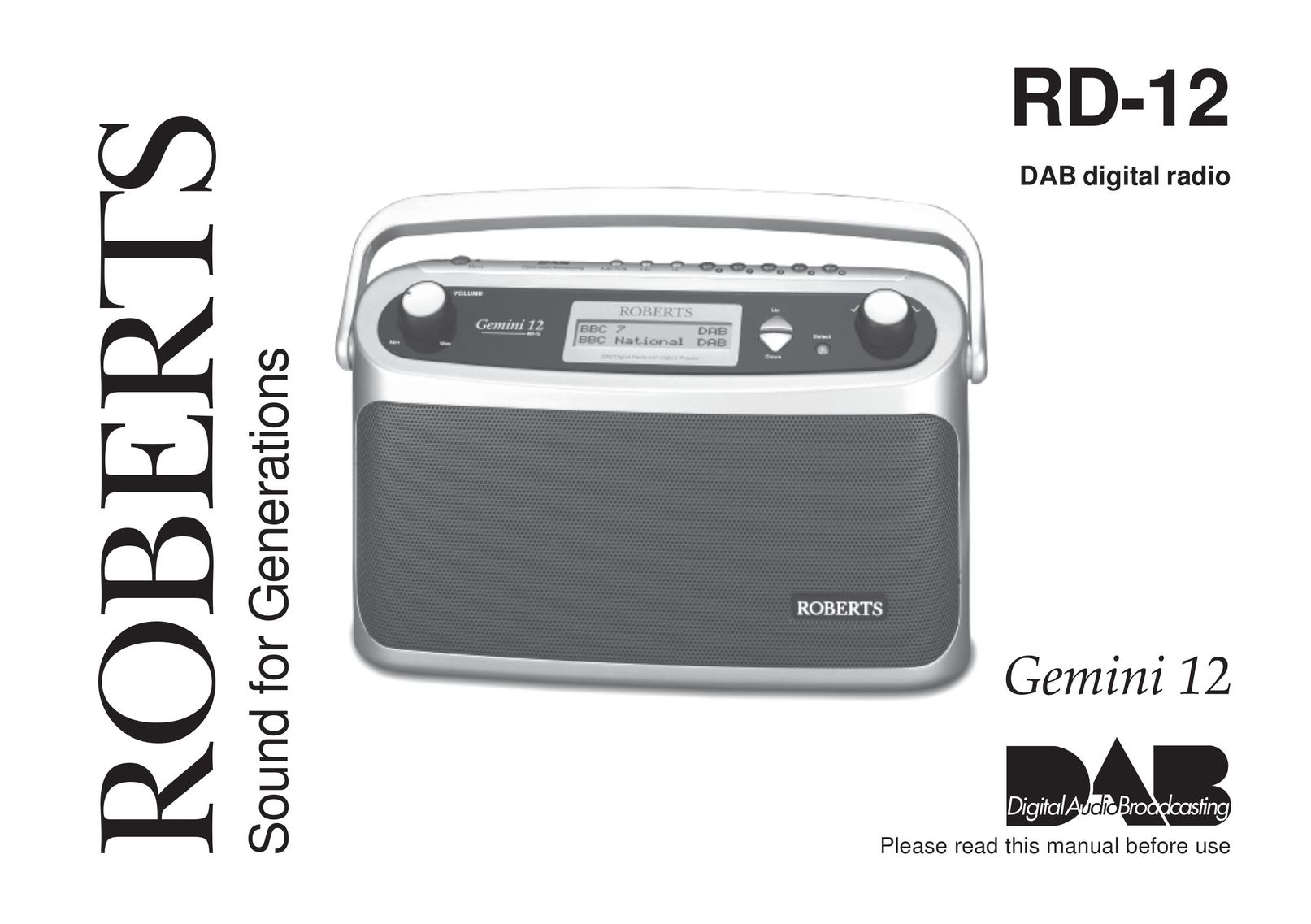 Roberts Radio RD-12 Radio User Manual