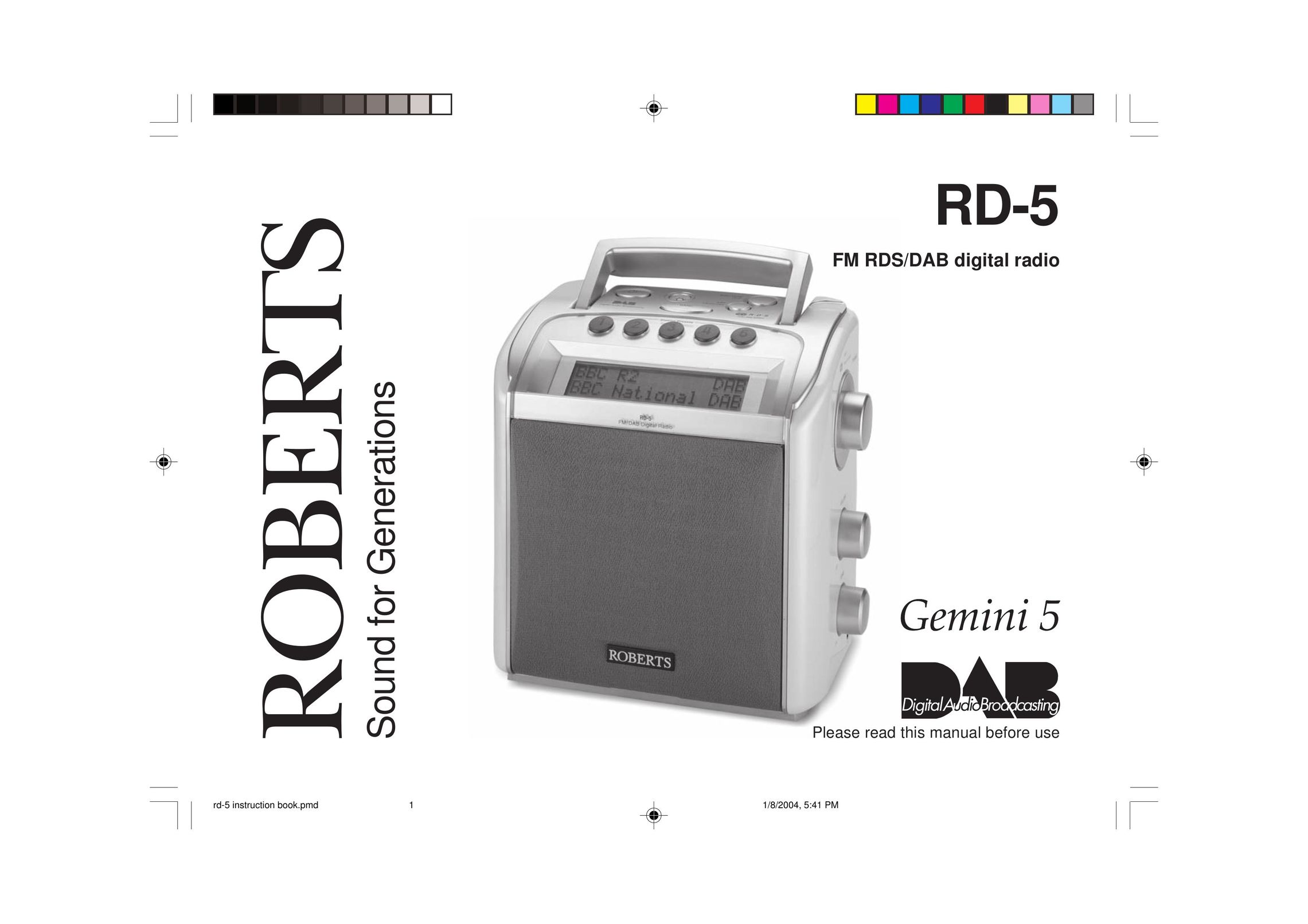 Roberts Radio RD-5 Radio User Manual