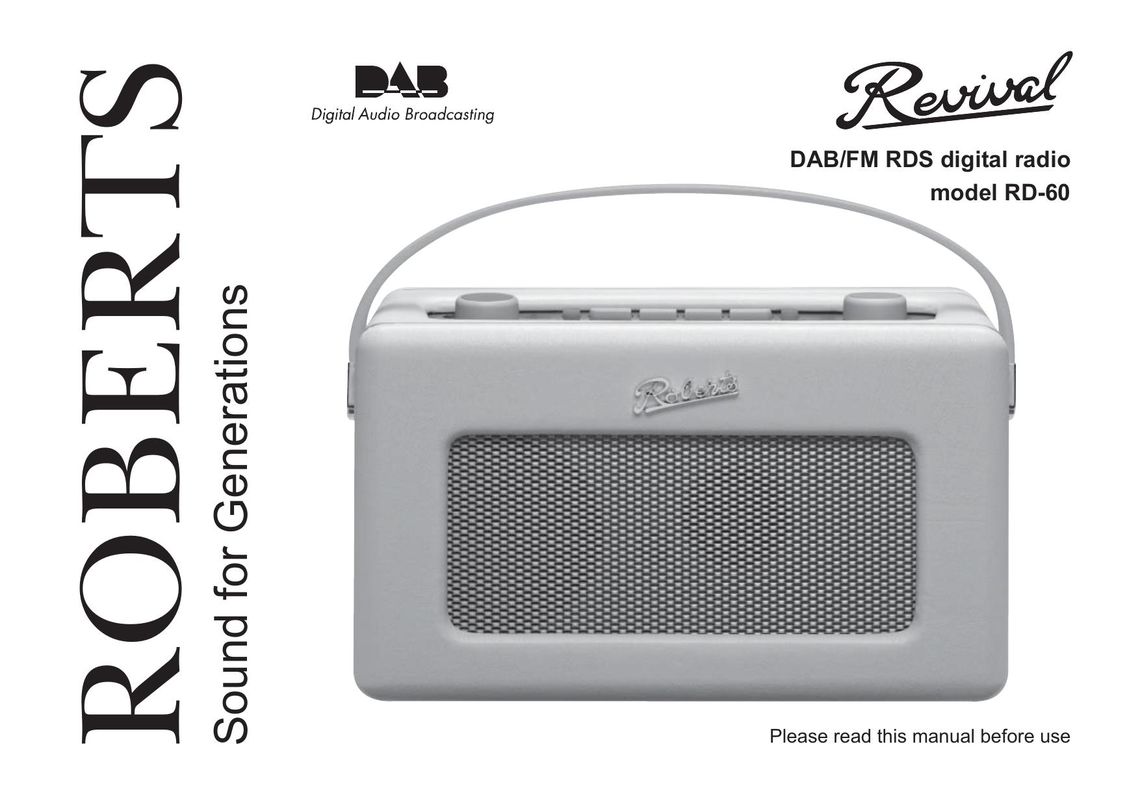 Roberts Radio RD-60 Radio User Manual
