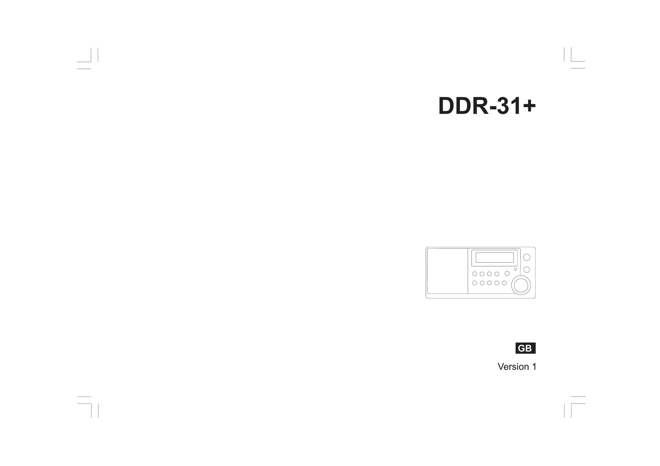 Sangean Electronics DDR-31+ Radio User Manual