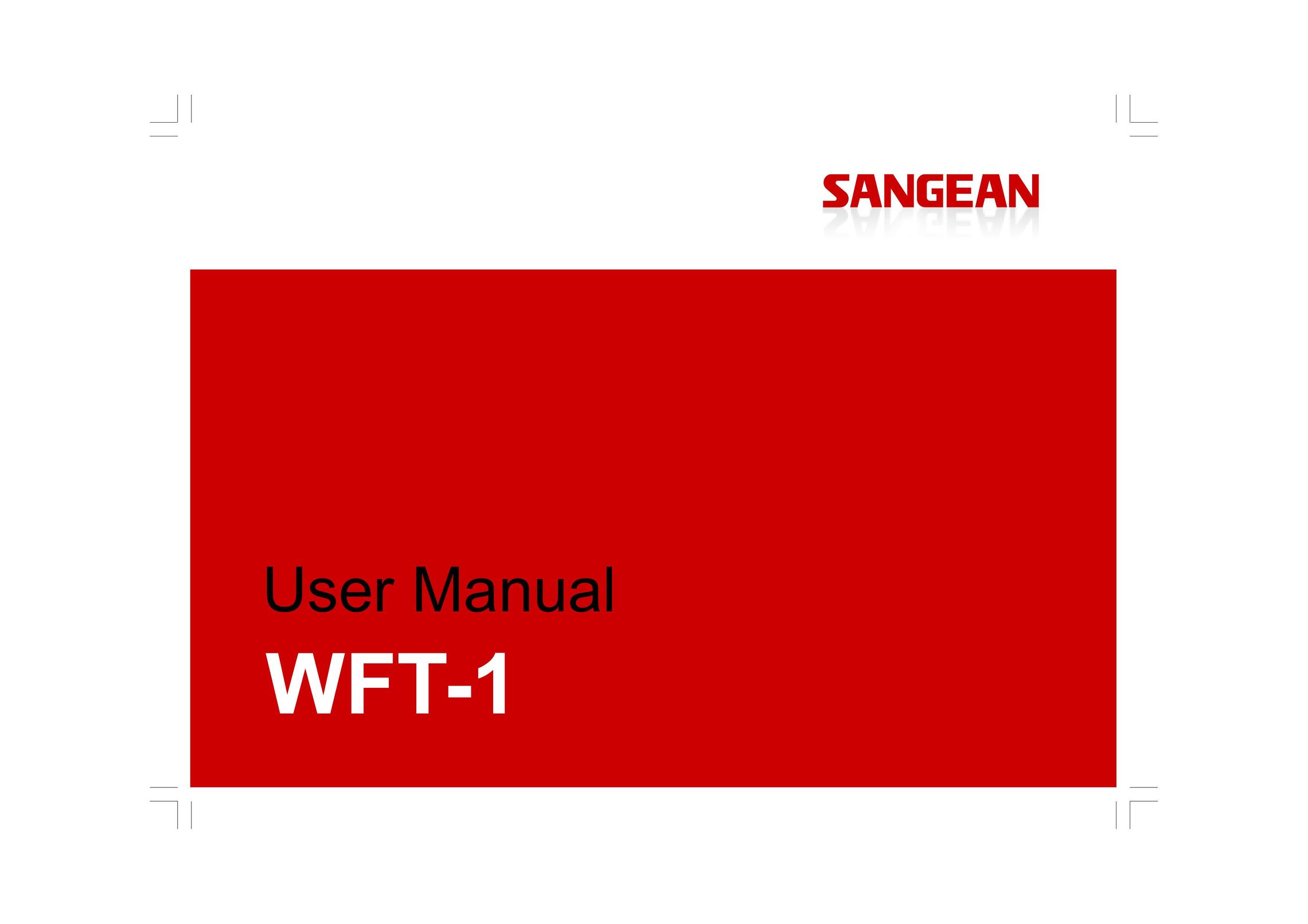 Sangean Electronics WFT-1 Radio User Manual