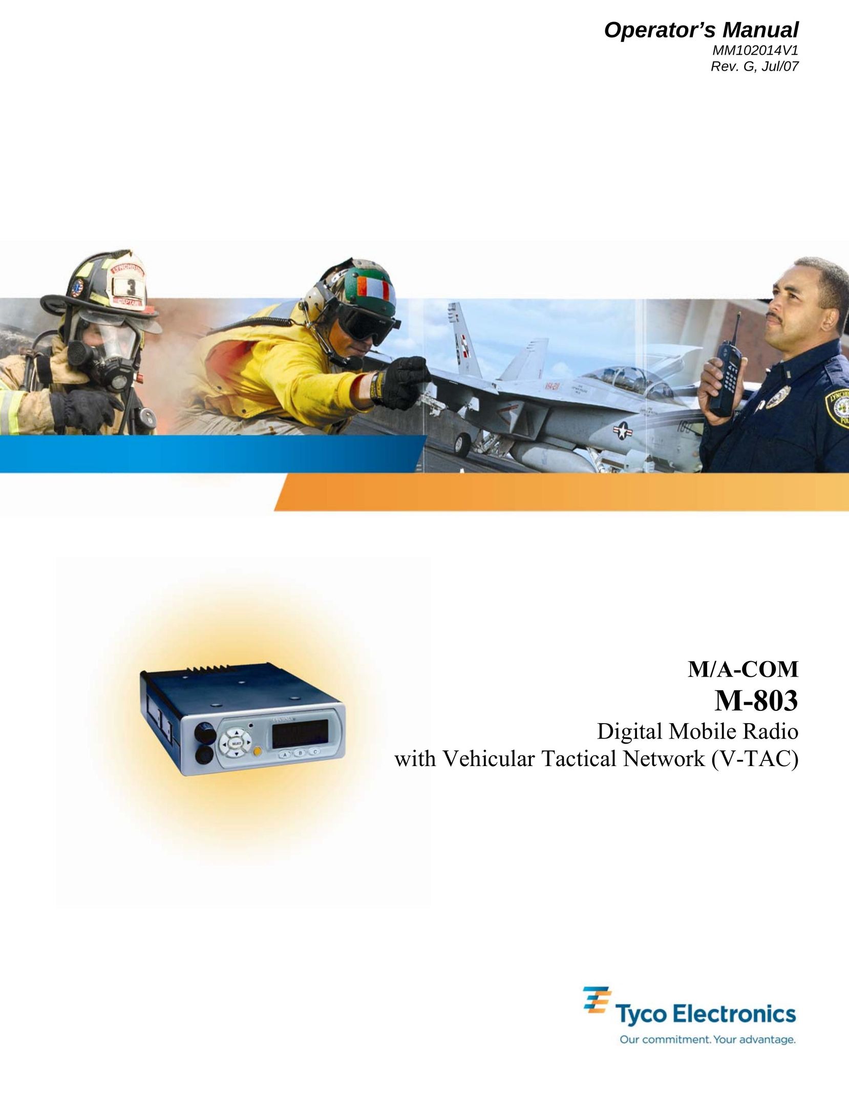 Tyco Electronics MM102014V1 Radio User Manual