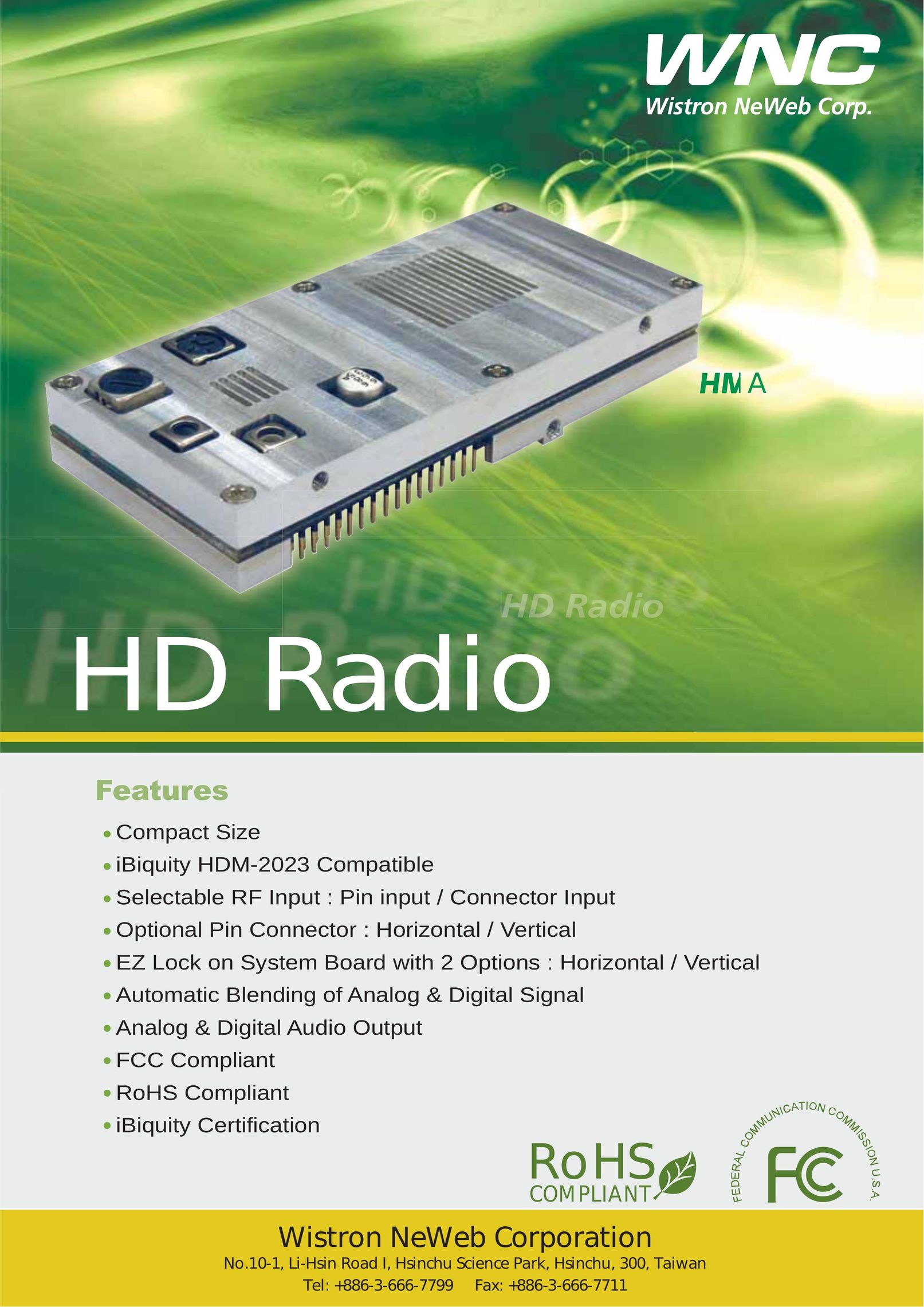 Wistron NeWeb HMA Radio User Manual