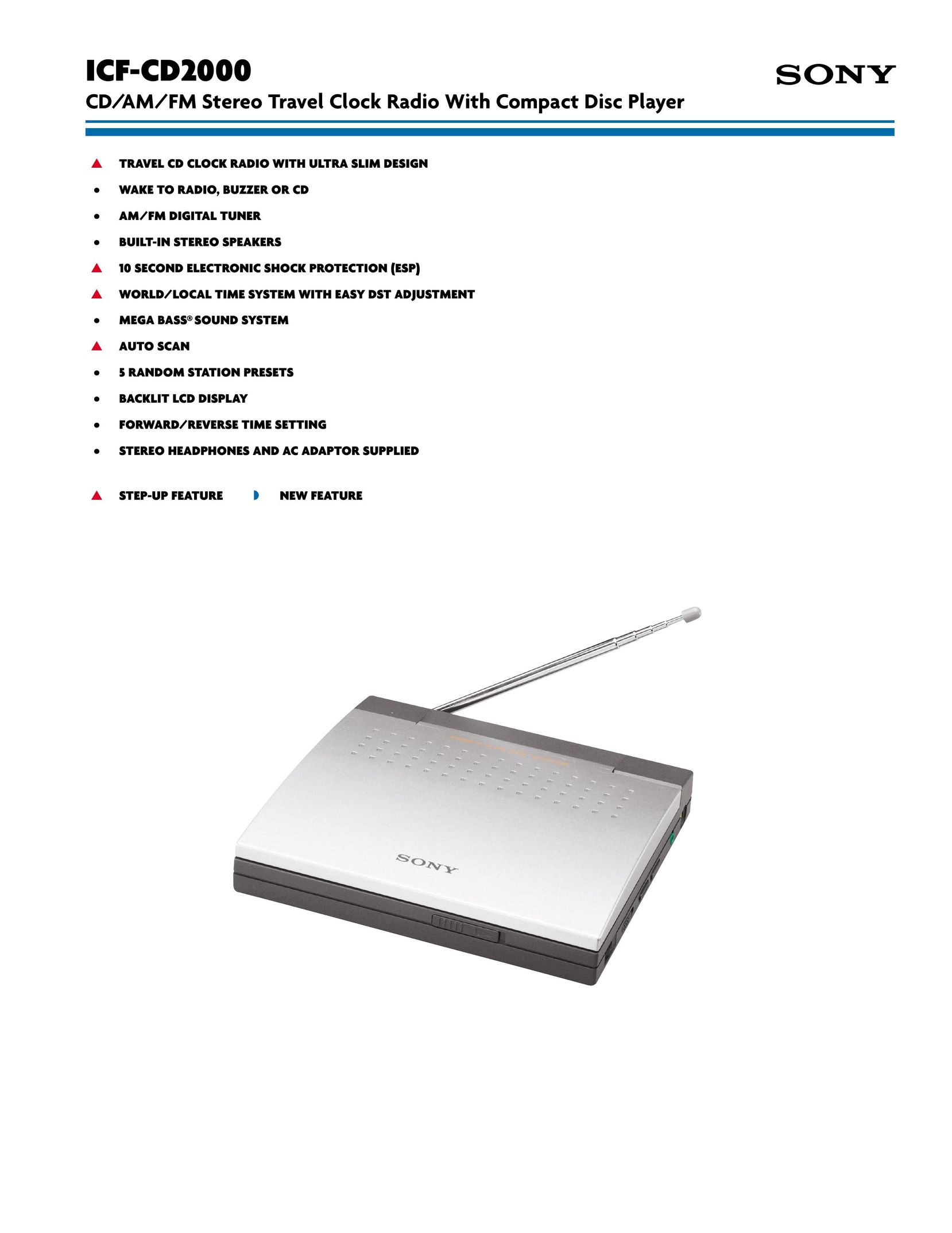 Sony ICF-CD2000 Radio Antenna User Manual