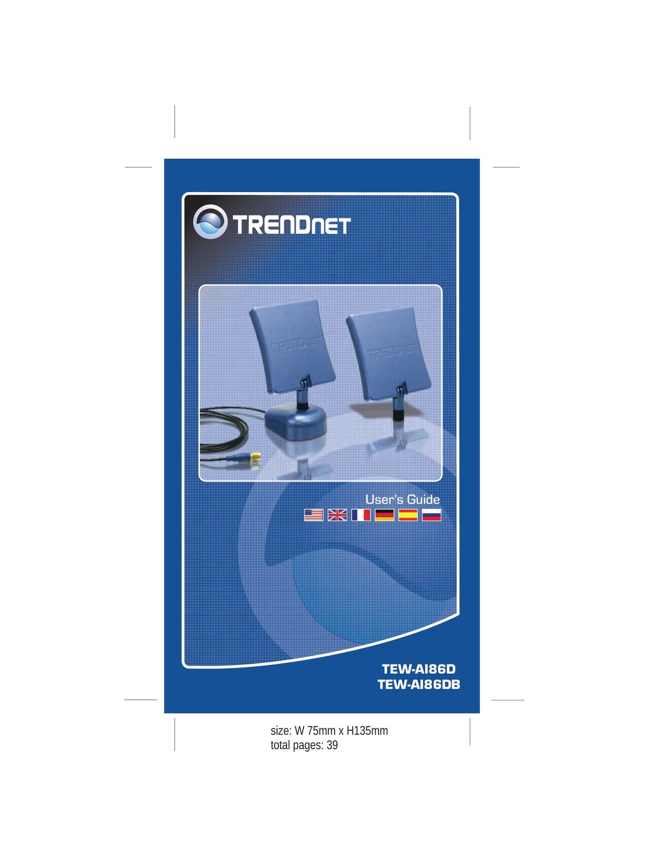 TRENDnet TEW-AI86D Radio Antenna User Manual