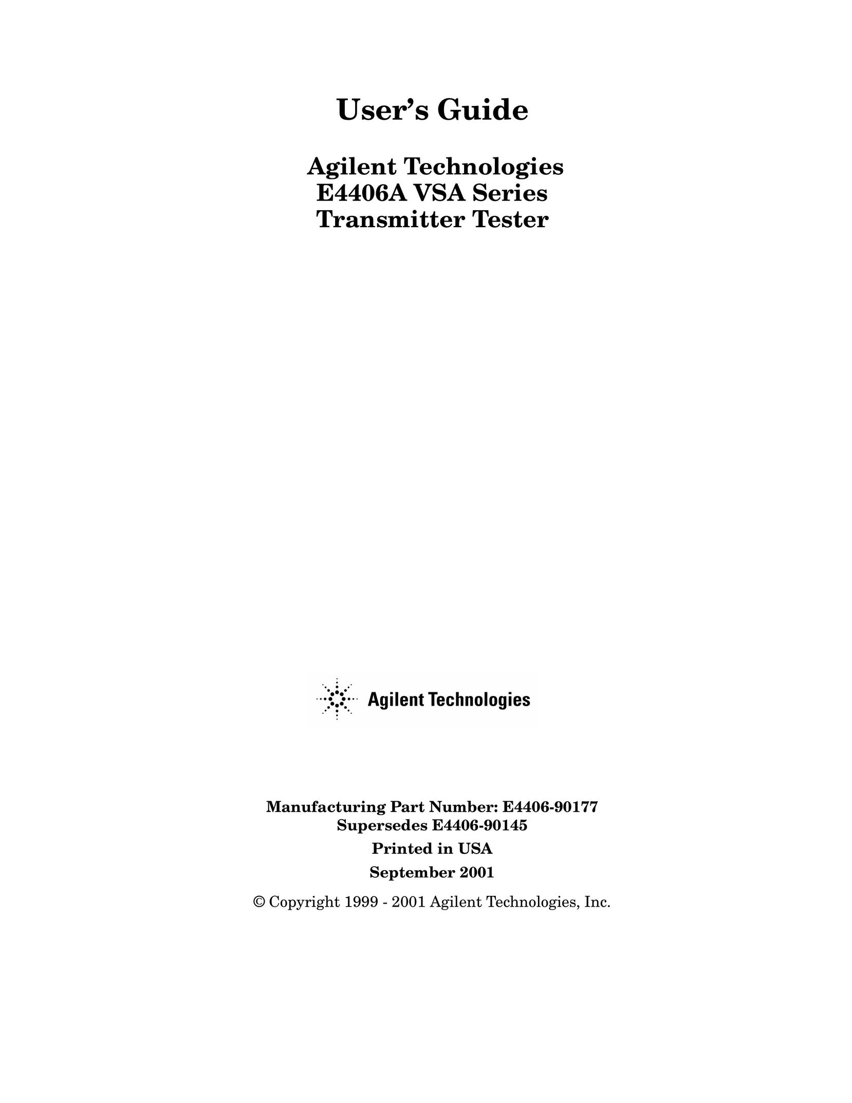 Agilent Technologies E4406A Satellite Radio User Manual