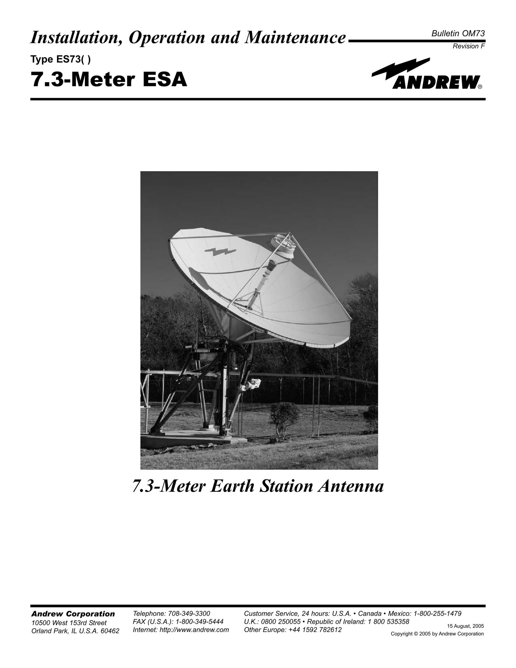 Andrew ES73 Satellite Radio User Manual