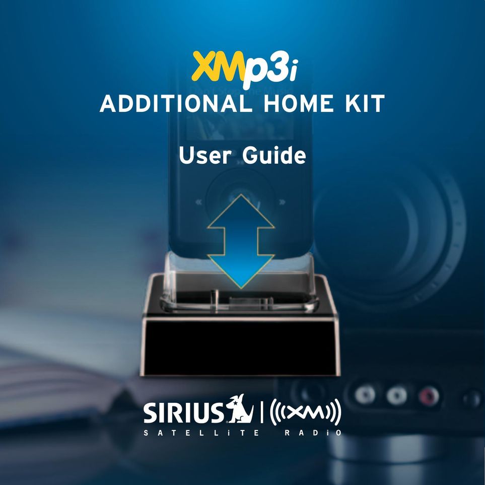Audiovox XMp3i Satellite Radio User Manual