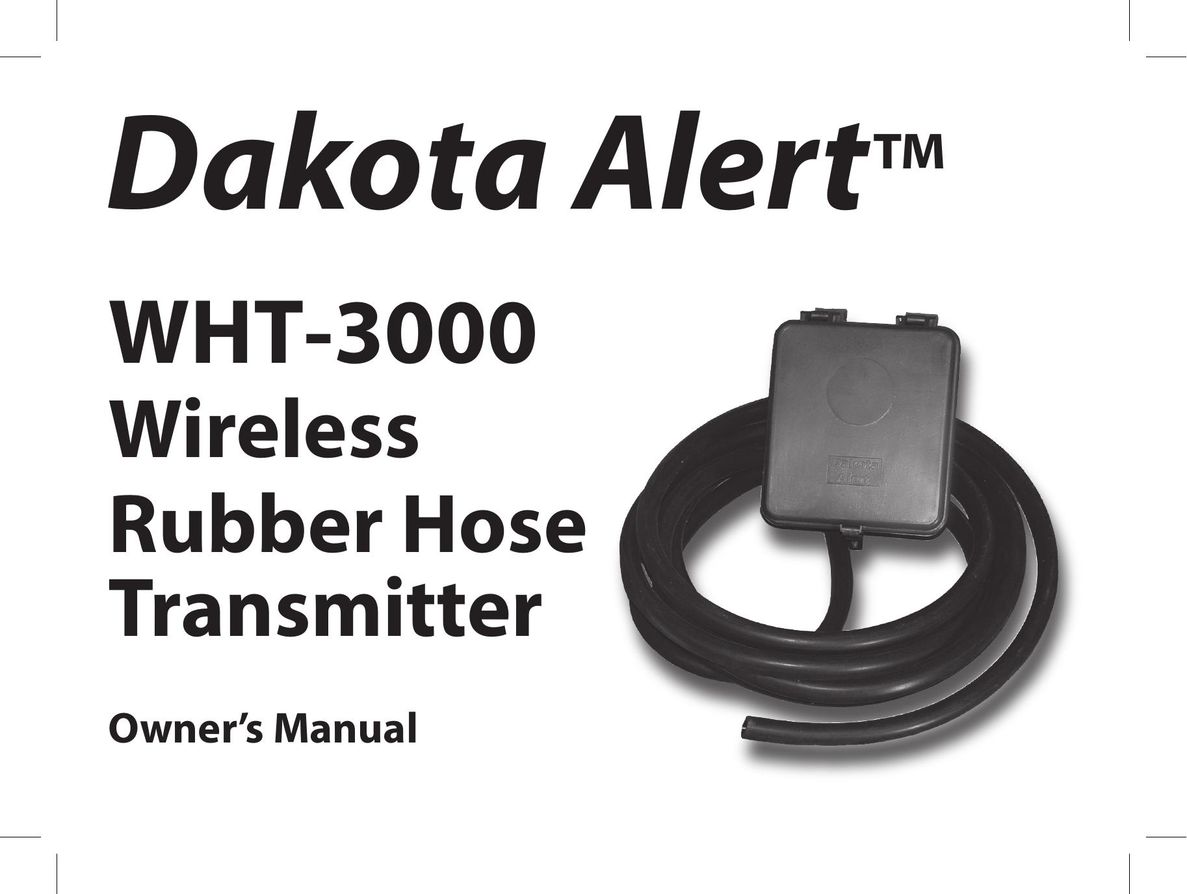 Dakota Alert WHT-3000 Satellite Radio User Manual
