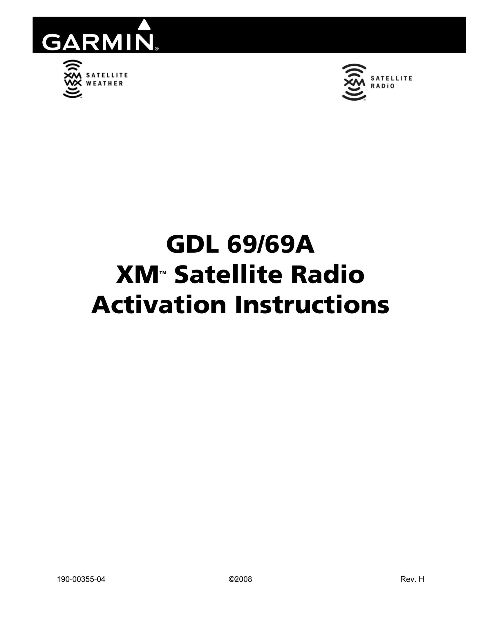 Garmin GDL 69 Satellite Radio User Manual