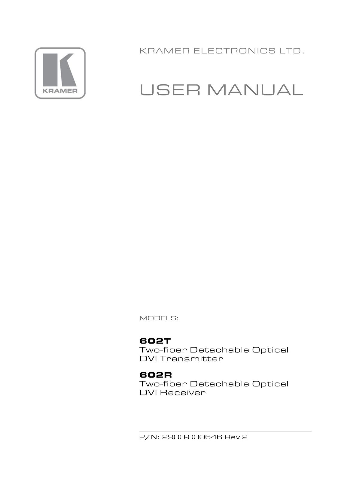 Kramer Electronics 602T Satellite Radio User Manual